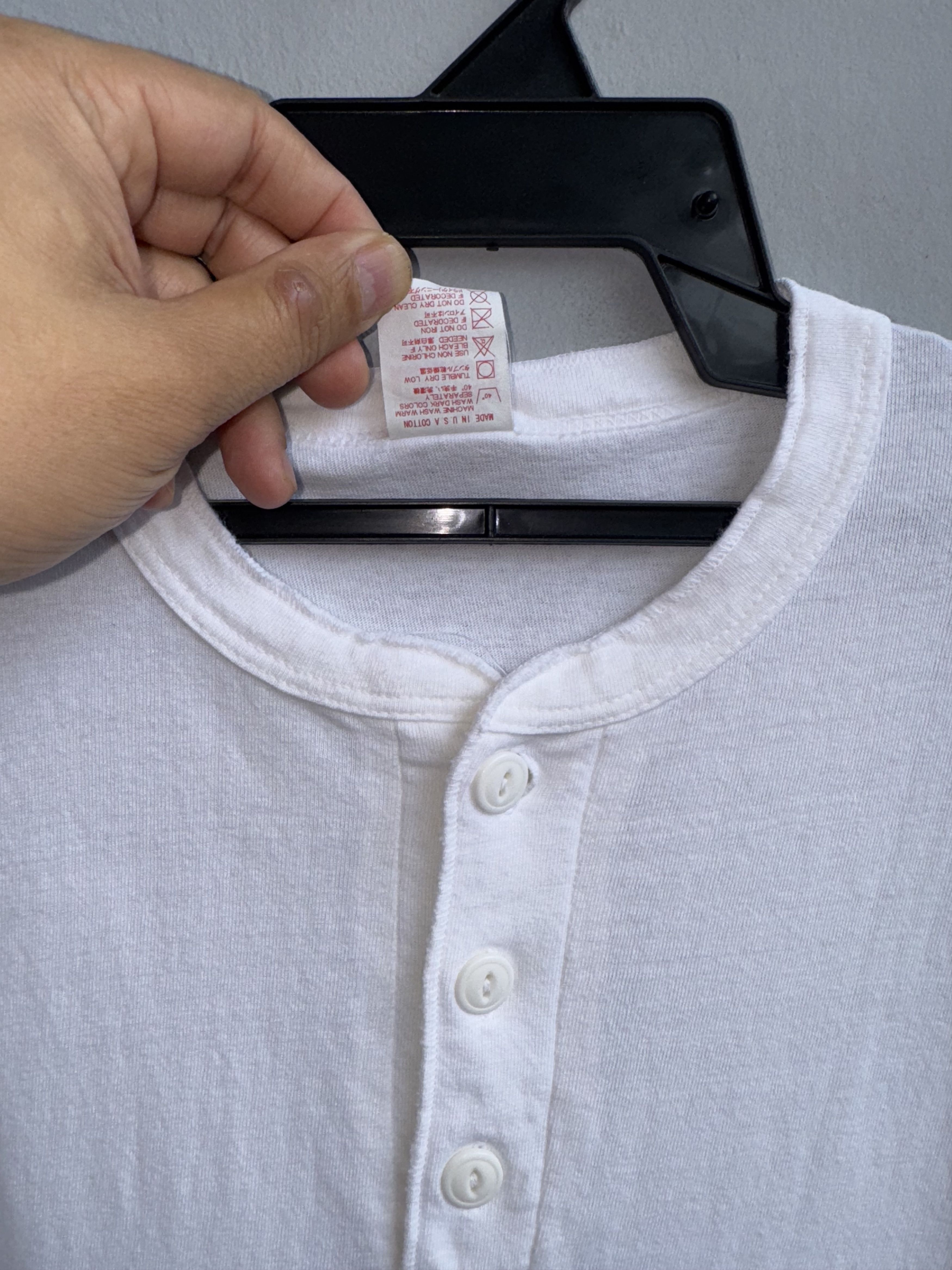 Vintage Union Made Healthknit Plain Half Buttoned Vintage Shirt Size US L / EU 52-54 / 3 - 3 Thumbnail