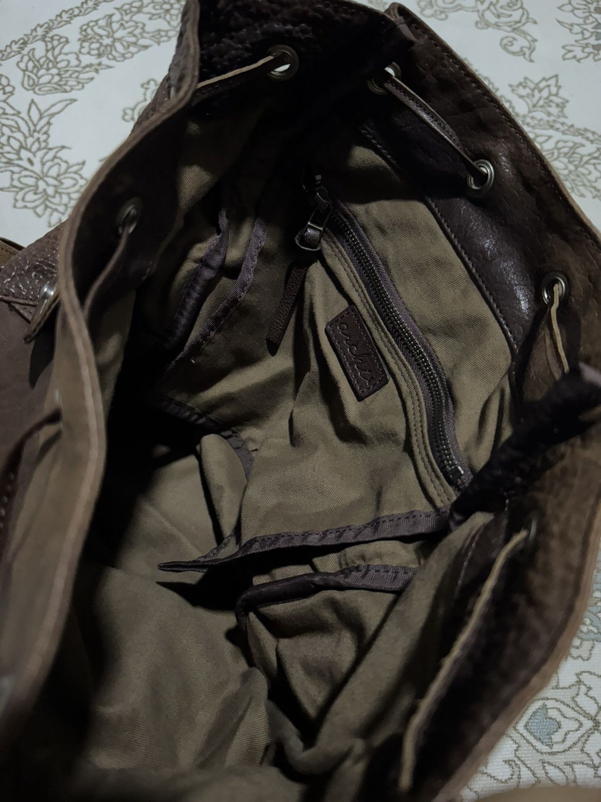 Genuine Leather × If Six Was Nine × Japanese Brand Brown Leather “ARCHI” Multi Pocket Backpack Rucksack Size ONE SIZE - 11 Thumbnail