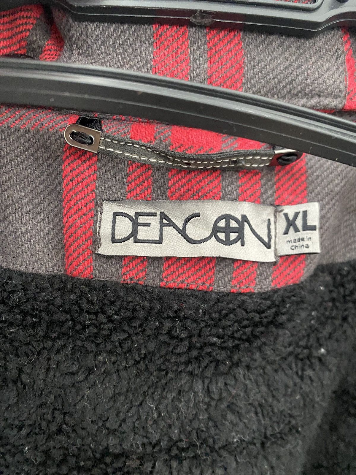 Japanese Brand × KMRii Plaid Jacket Sherpa Inside Deconstructed Jacket With Hoodies Size US XL / EU 56 / 4 - 6 Thumbnail