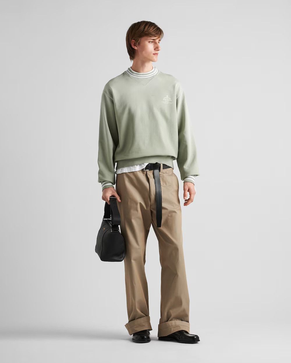Prada o1bcso1str1025 Twill Pants in Beige Size US 32 / EU 48 - 2 Thumbnail
