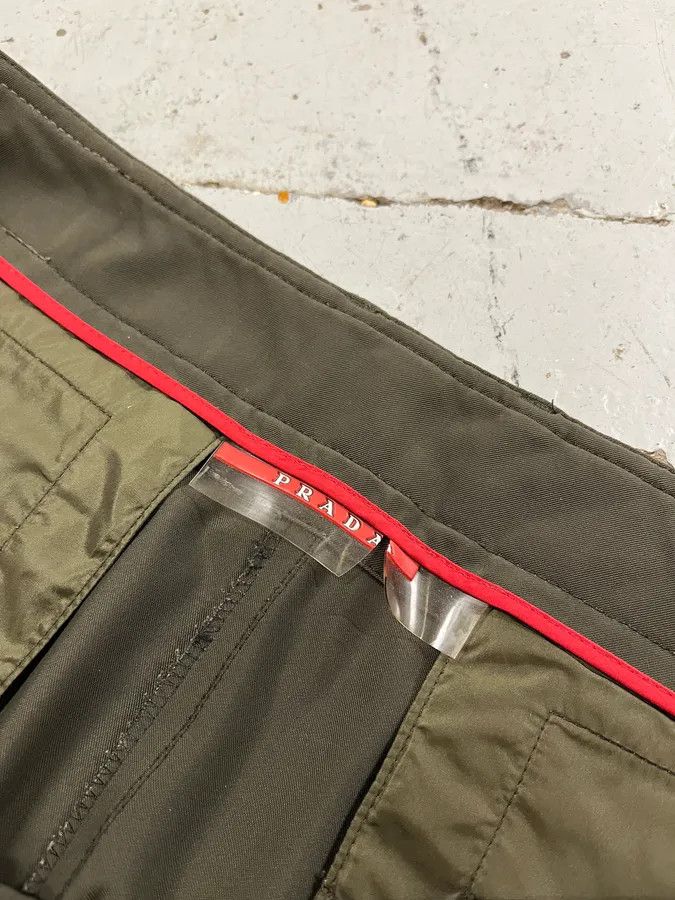 Prada 2000s Prada Stretch Olive Khaki Pants Size US 32 / EU 48 - 9 Thumbnail