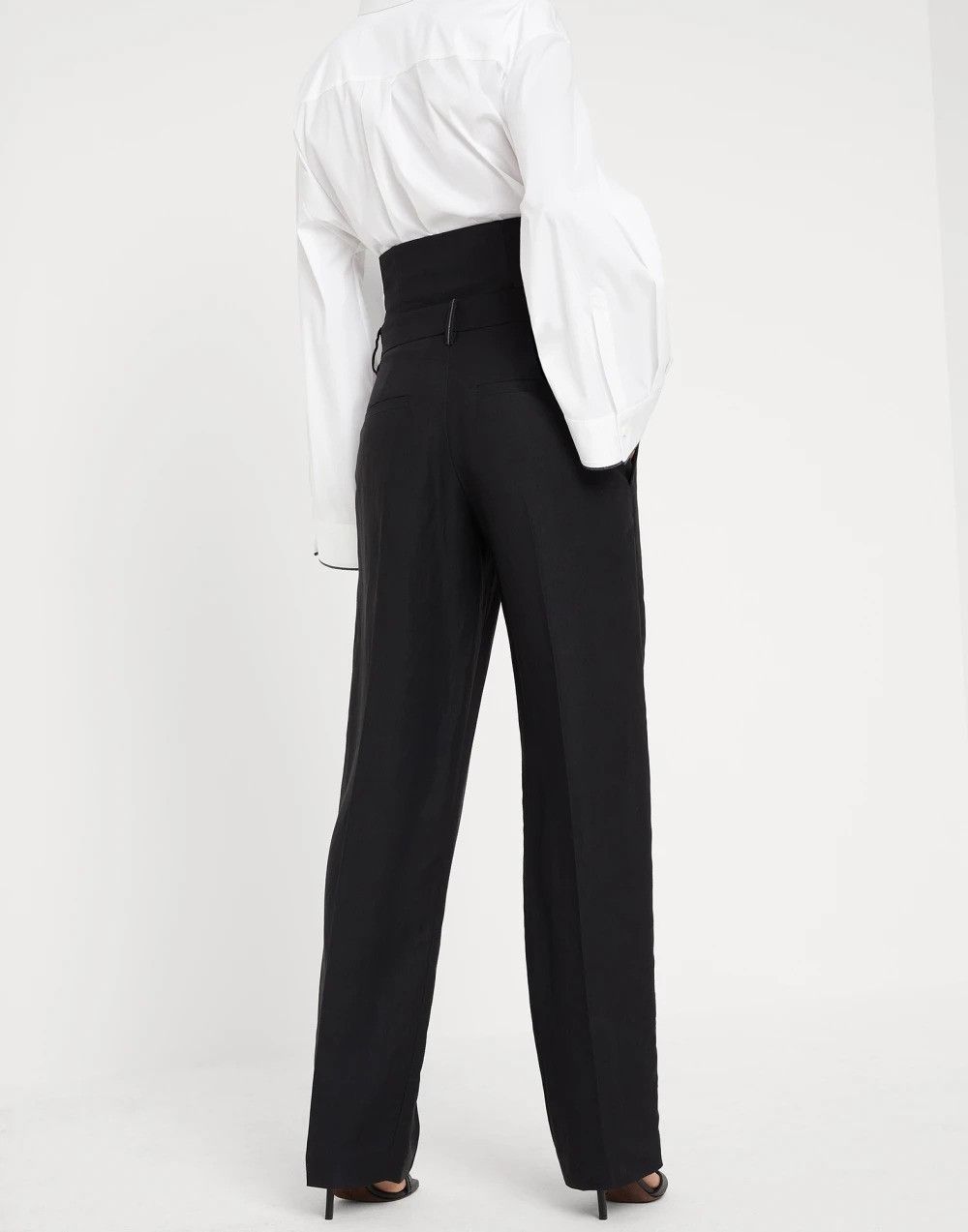 Brunello Cucinelli o1la1rc1a0425 Pants in Black Size 26" / US 2 / IT 38 - 4 Thumbnail