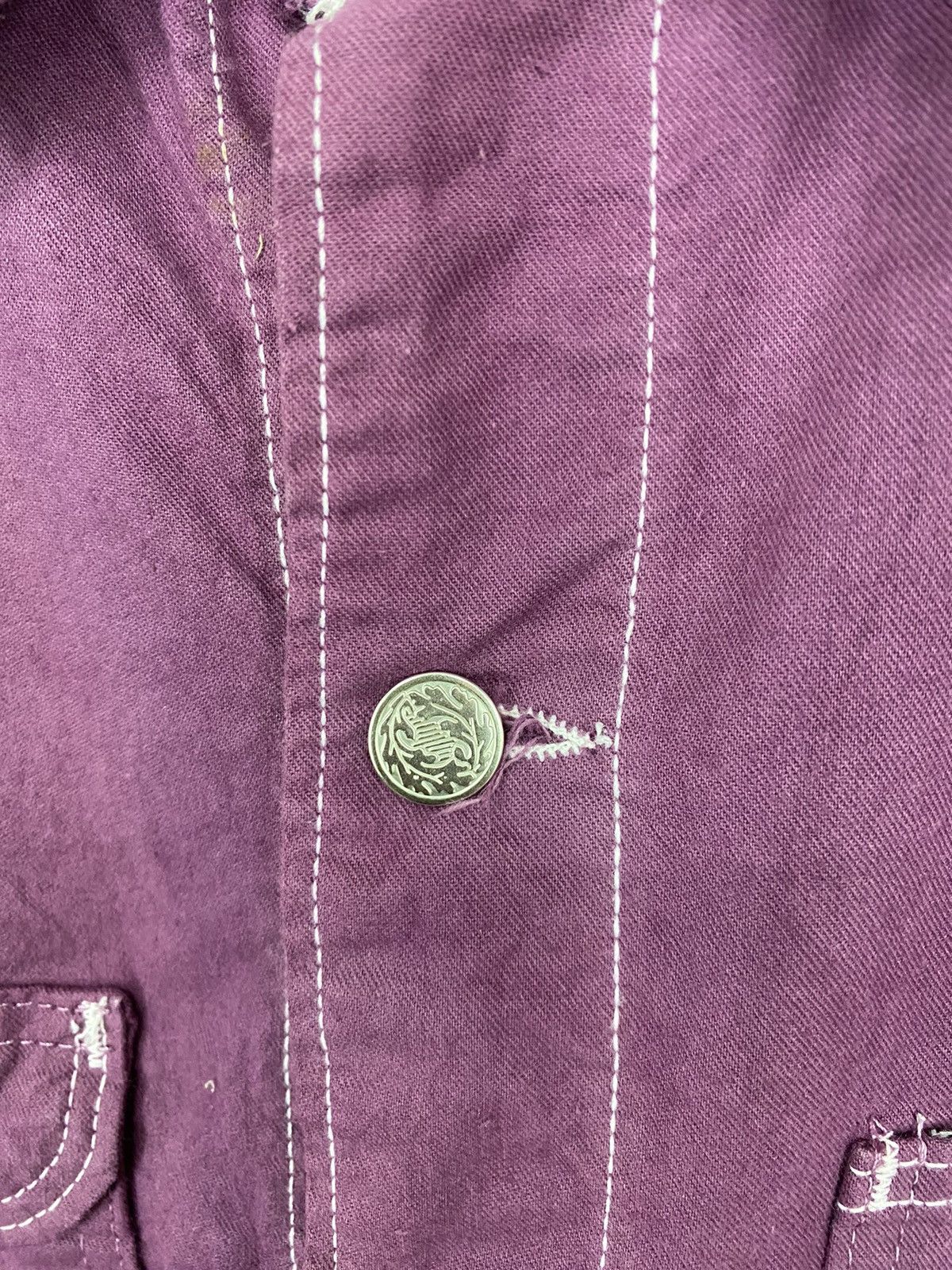 Pointer Vintage 80s POINTER BRAND Workwear Purple Jecket Made In USA Size US L / EU 52-54 / 3 - 9 Thumbnail
