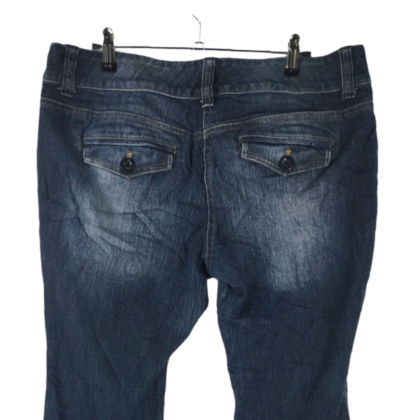 Vintage New York & Company Womens Mid Rise Bootcut Denim Blue Jeans Size 12 Petite Size 34" / US 12 / IT 48 - 4 Thumbnail