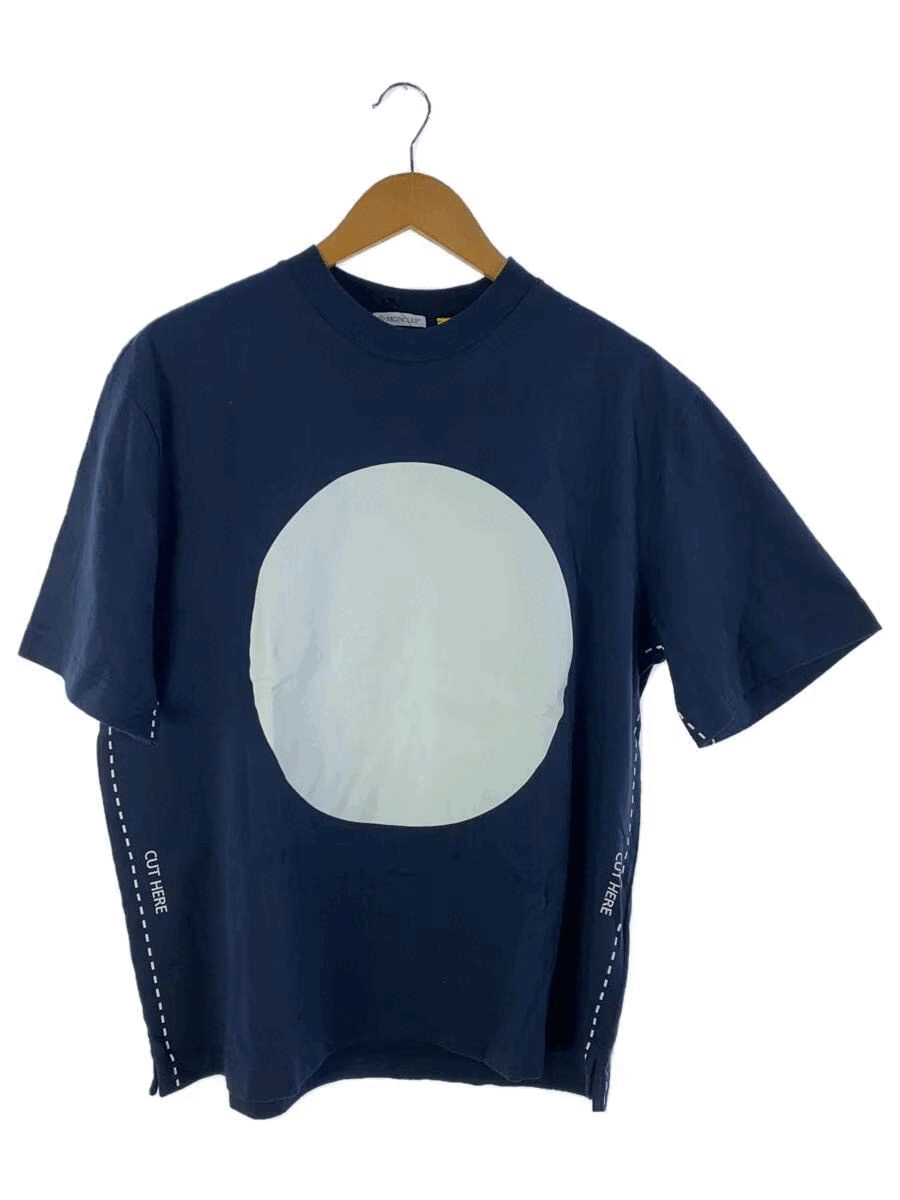 image of Craig Green x Moncler Distress Flag Tee in Navy, Men's (Size Large)