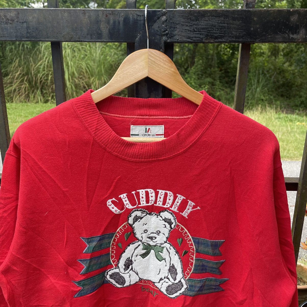 Cartoon Network × Vintage 🔥Vintage Cuddy Bear Embroidered Big Logo Sweatshirts Size US M / EU 48-50 / 2 - 2 Thumbnail