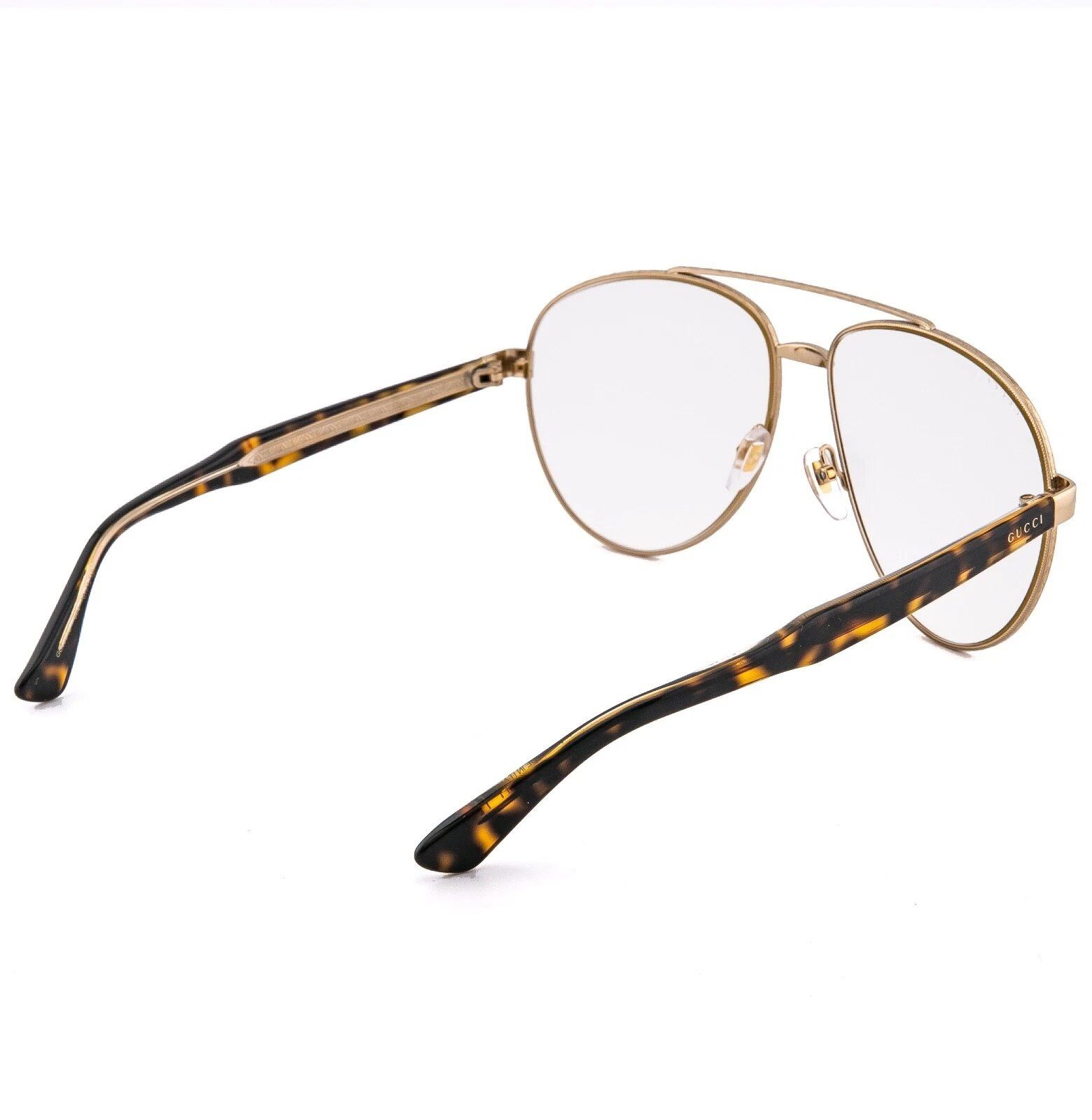 Gucci GUCCI GG0054S 0054 Tortoise Aviator Unisex Sunglasses 004 Size ONE SIZE - 2 Thumbnail