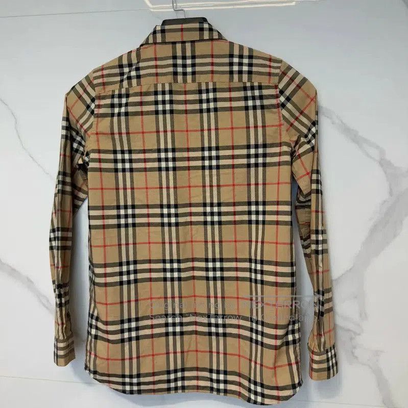 Burberry Burberry Summer Beige Cotton Women's Shirt. Size L / US 10 / IT 46 - 2 Thumbnail