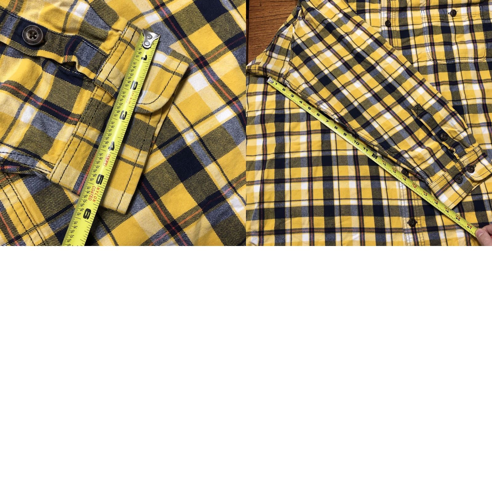 Vintage Duluth Flannel Shirt Mens 3XLT Yellow Blue Plaid Button-Up Chest 60in Workwear Outdoor Casual Size US XXL / EU 58 / 5 - 8 Thumbnail
