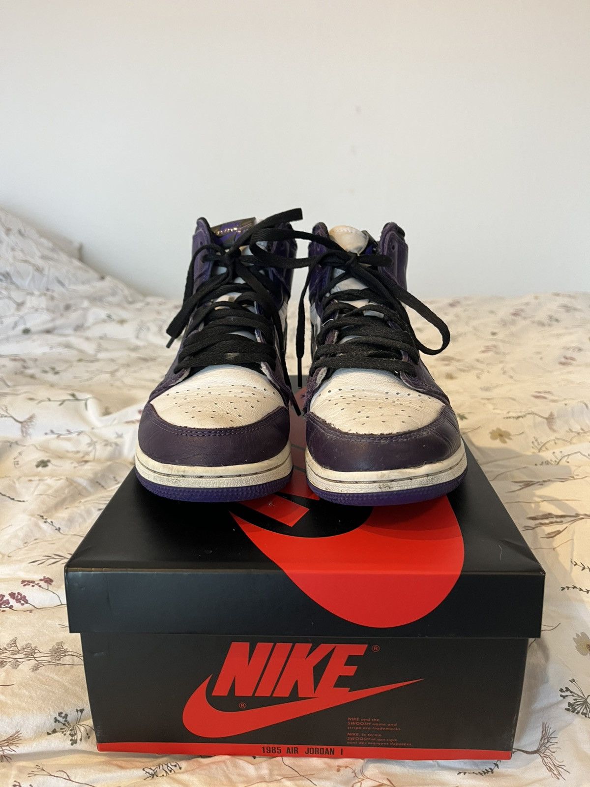Nike Jordan 1 high court purple🌂 Size US 7.5 / IT 37.5 - 4 Thumbnail