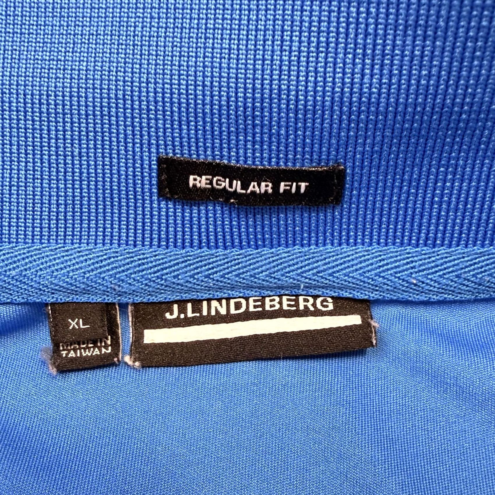 J.Lindeberg J.Lindeberg Polo Shirt Mens XL Blue Cliff Regular Fit Golf Performance Zip Mock Polo Size US XL / EU 56 / 4 - 5 Thumbnail