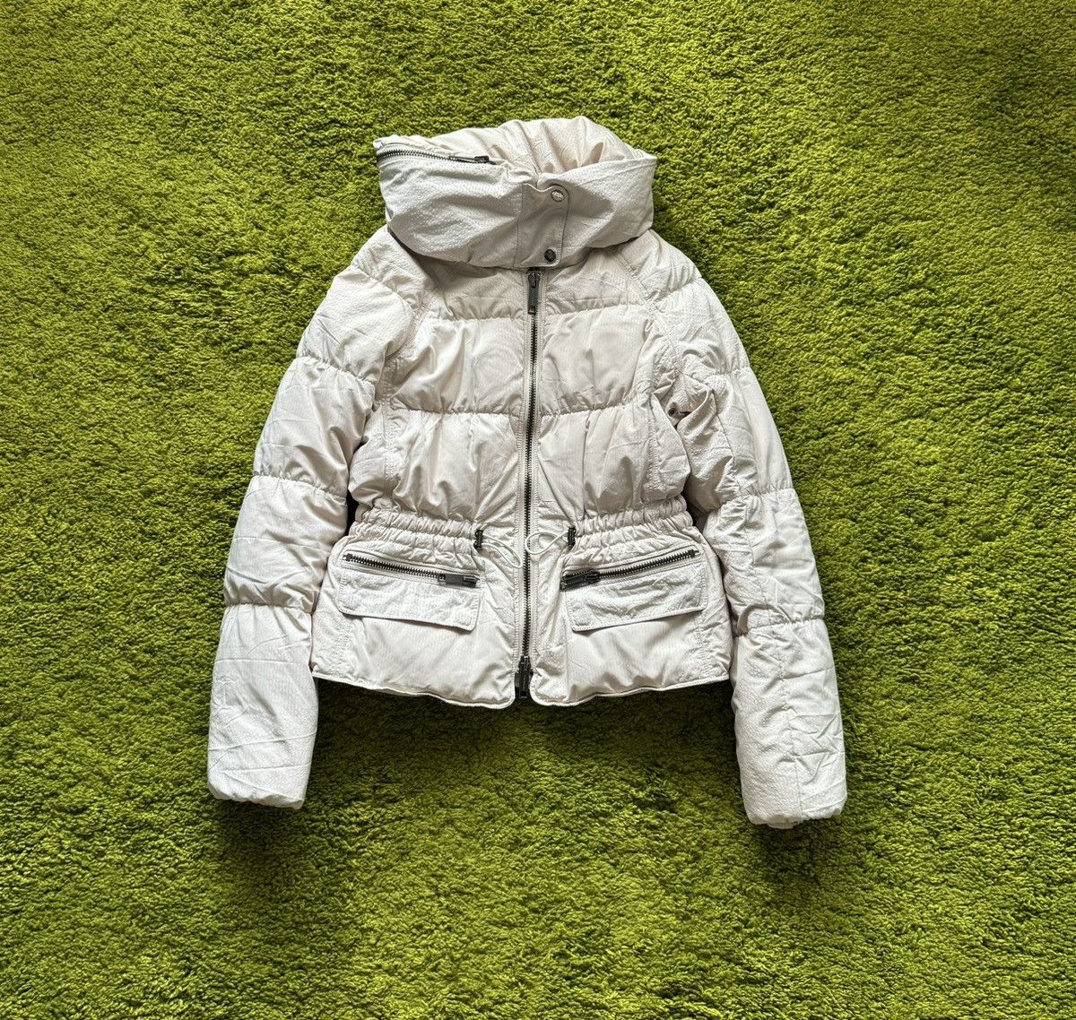 Burberry × Designer Burberry ivory down puffer jacket Size S / US 4 / IT 40 - 1 Thumbnail