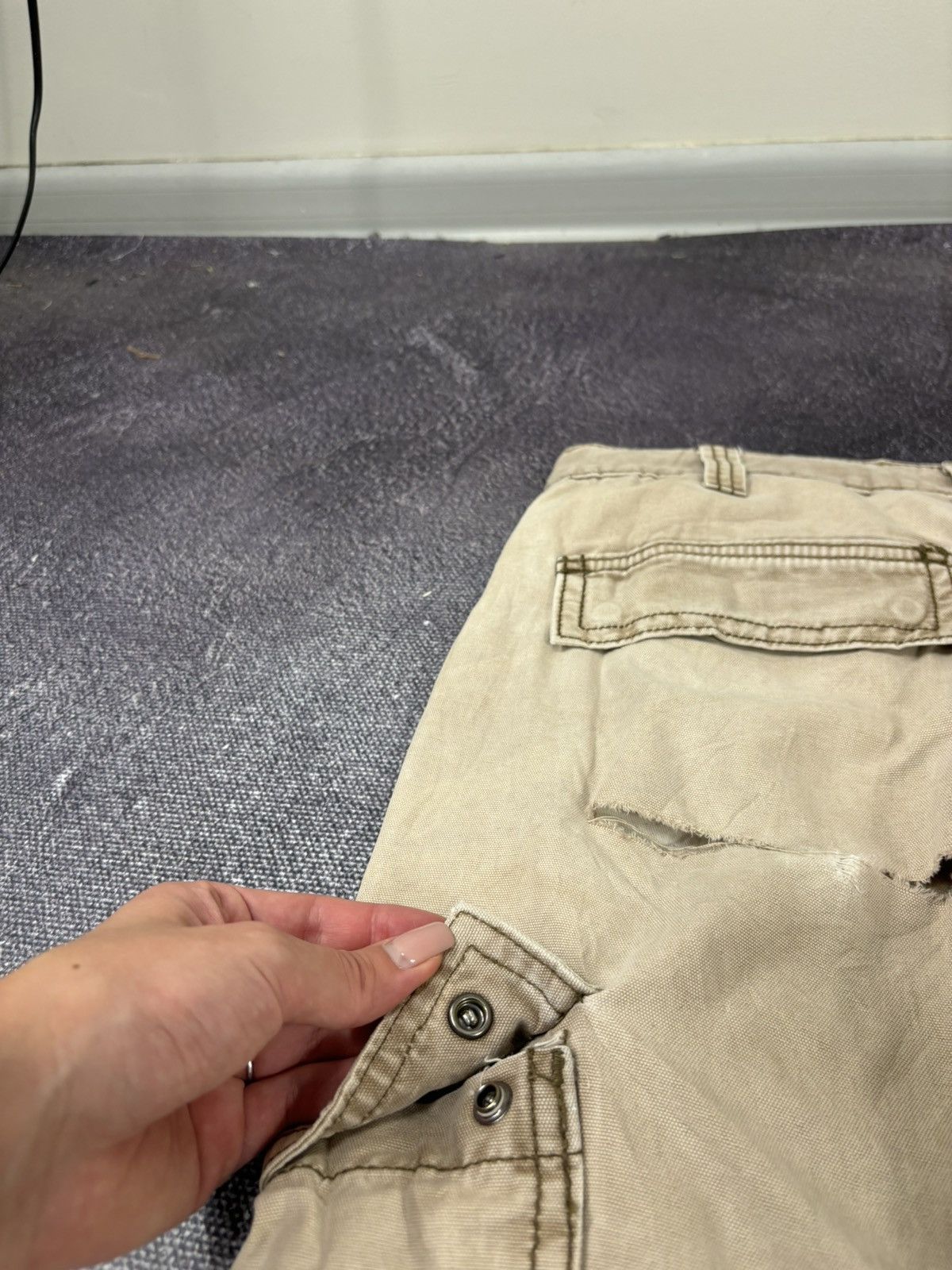 Carhartt Vintage Carhartt Y2K Faded USA Work Hype Cargo Pants Size US 32 / EU 48 - 7 Thumbnail