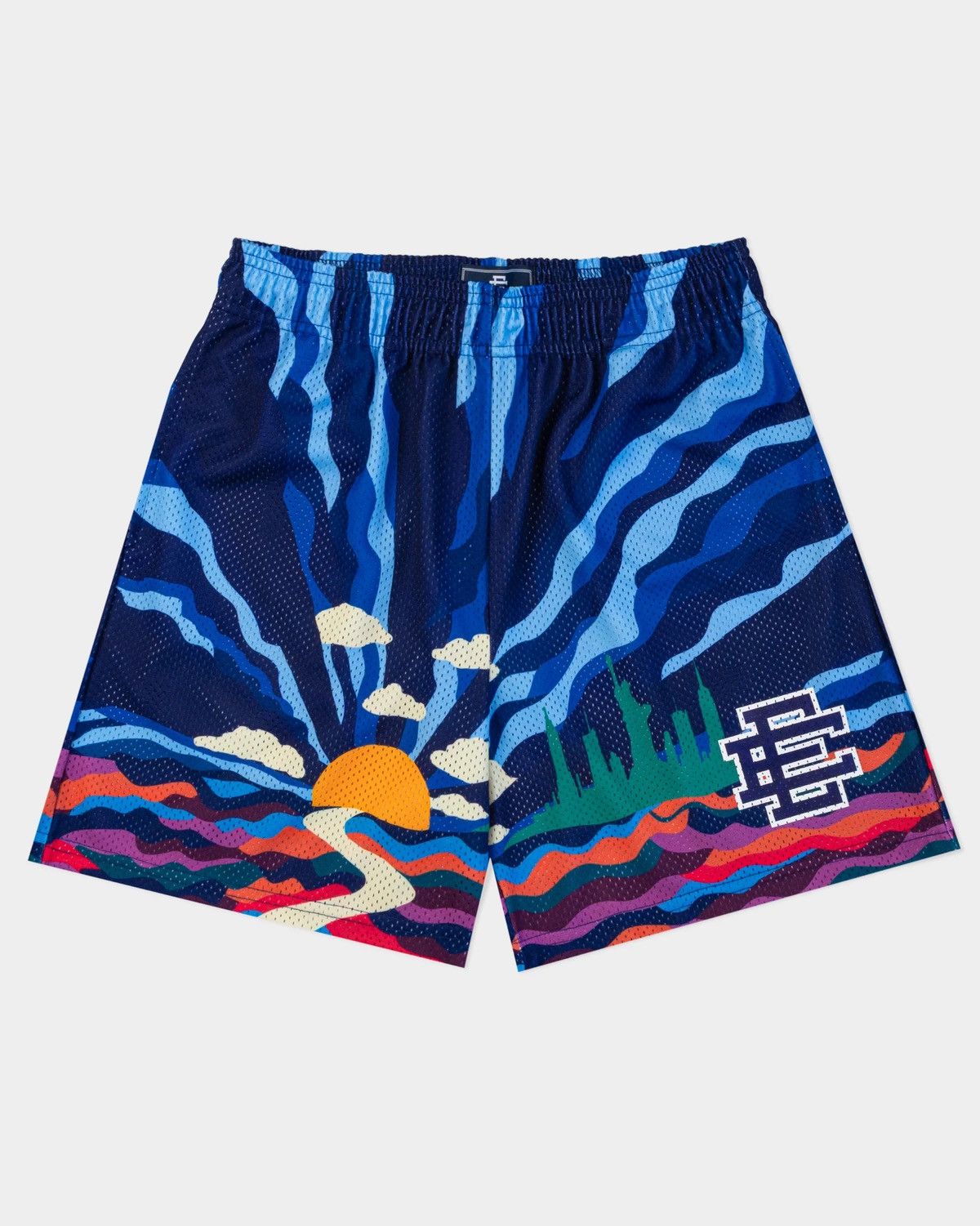 Eric Emanuel Eric Emanuel Basic Mesh Shorts Sunset Size M Medium Blue Size US 32 / EU 48 - 3 Thumbnail