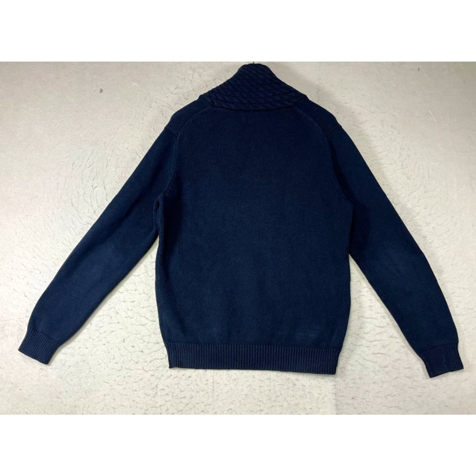 Massimo Dutti Mossimo Dutti Pullover Sweater Knit Neck Shawl L Charcoal Gray Cotton Cashmere Men Regular Knit Style Preppy Size US L / EU 52-54 / 3 - 2 Thumbnail