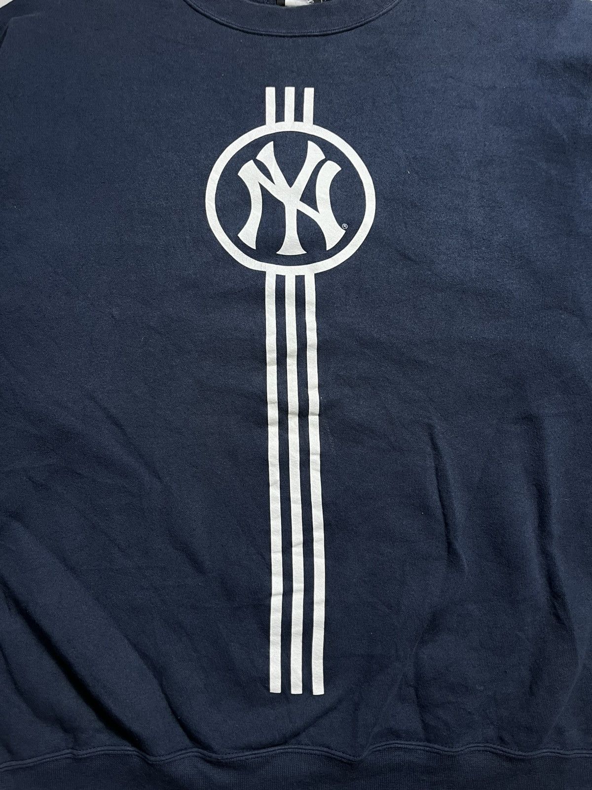 New York Yankees Vintage 90s Adidas x New York yankees sweatshirt Size US XL / EU 56 / 4 - 3 Thumbnail