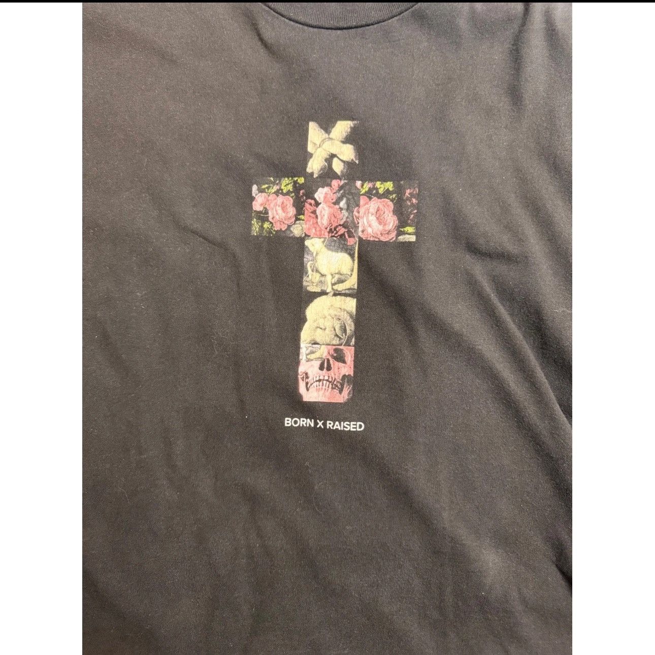 Born X Raised Born X Raised XL Shirt Black Cross Roses Skulls Crucify Tee Size US XL / EU 56 / 4 - 4 Thumbnail