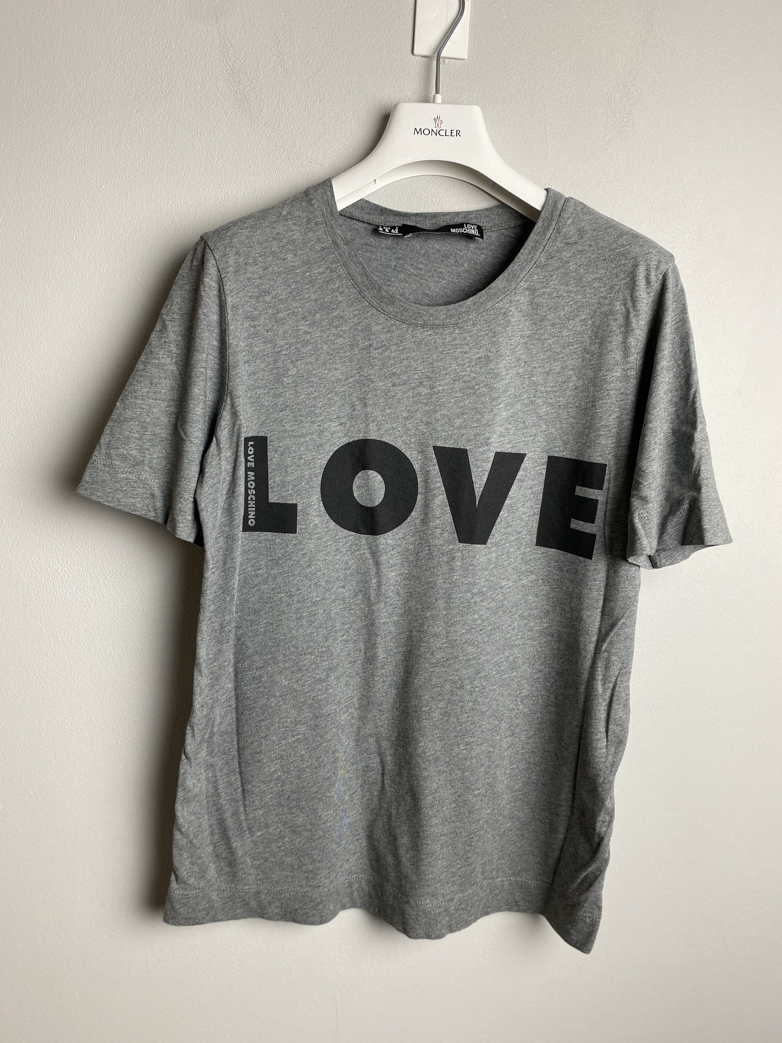 Love Moschino Love Moschino big logo printed t-shirt tee Size M / US 6-8 / IT 42-44 - 1 Thumbnail