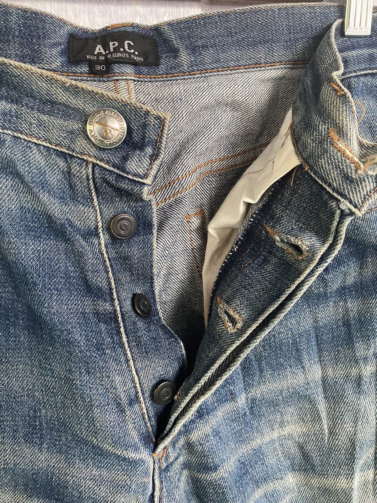 A.P.C. A.P.C Distressed Denim Jeans Pants Size US 30 / EU 46 - 7 Thumbnail