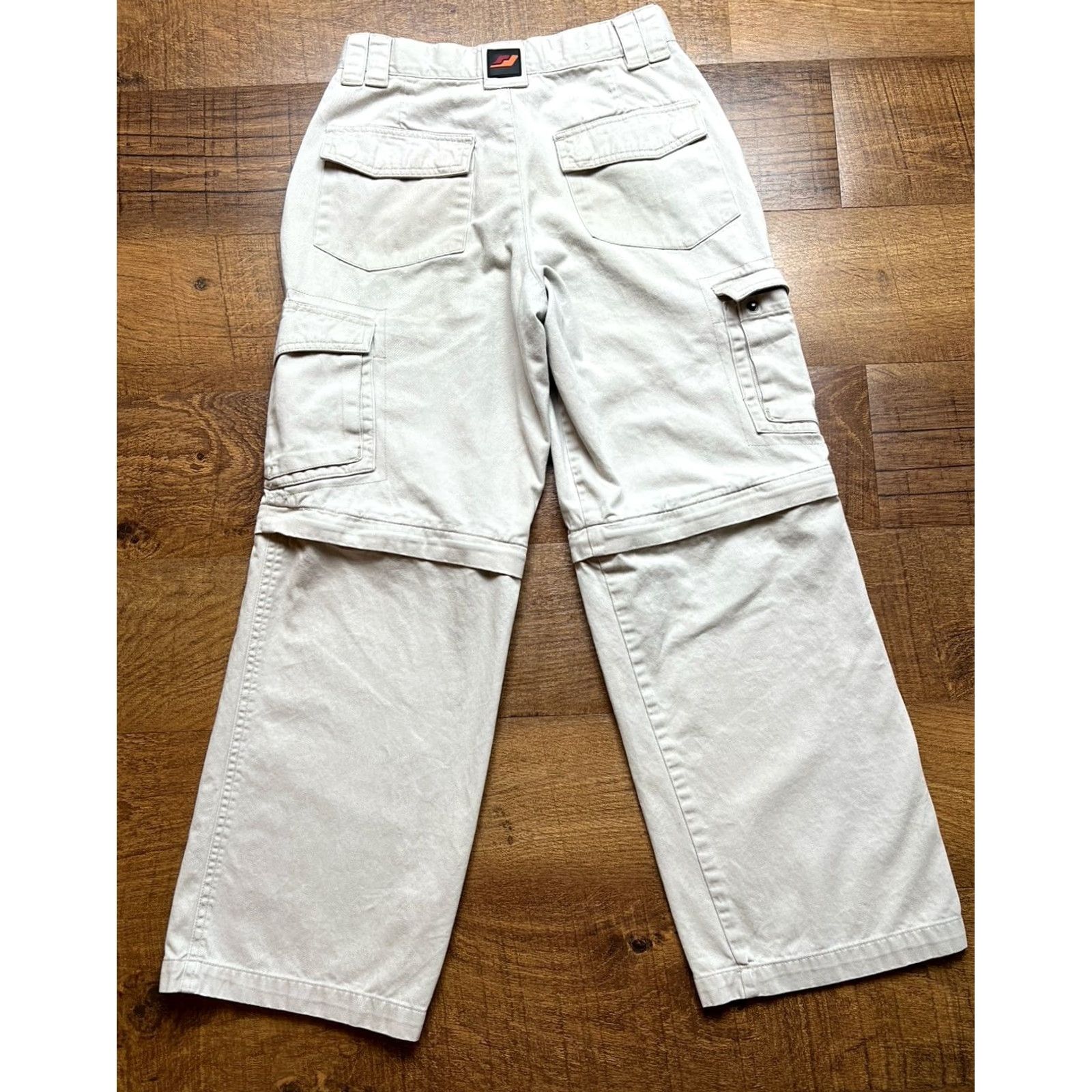 Lee VTG Lee Pipes Baggy Cargo Pants Mens Size 25X26 Beige Jnco Style 90s Wide Leg Pants Mens Baggy Cargo Jnco 90s Theme Pipes Vintage Lee Size US 26 / EU 42 - 3 Thumbnail