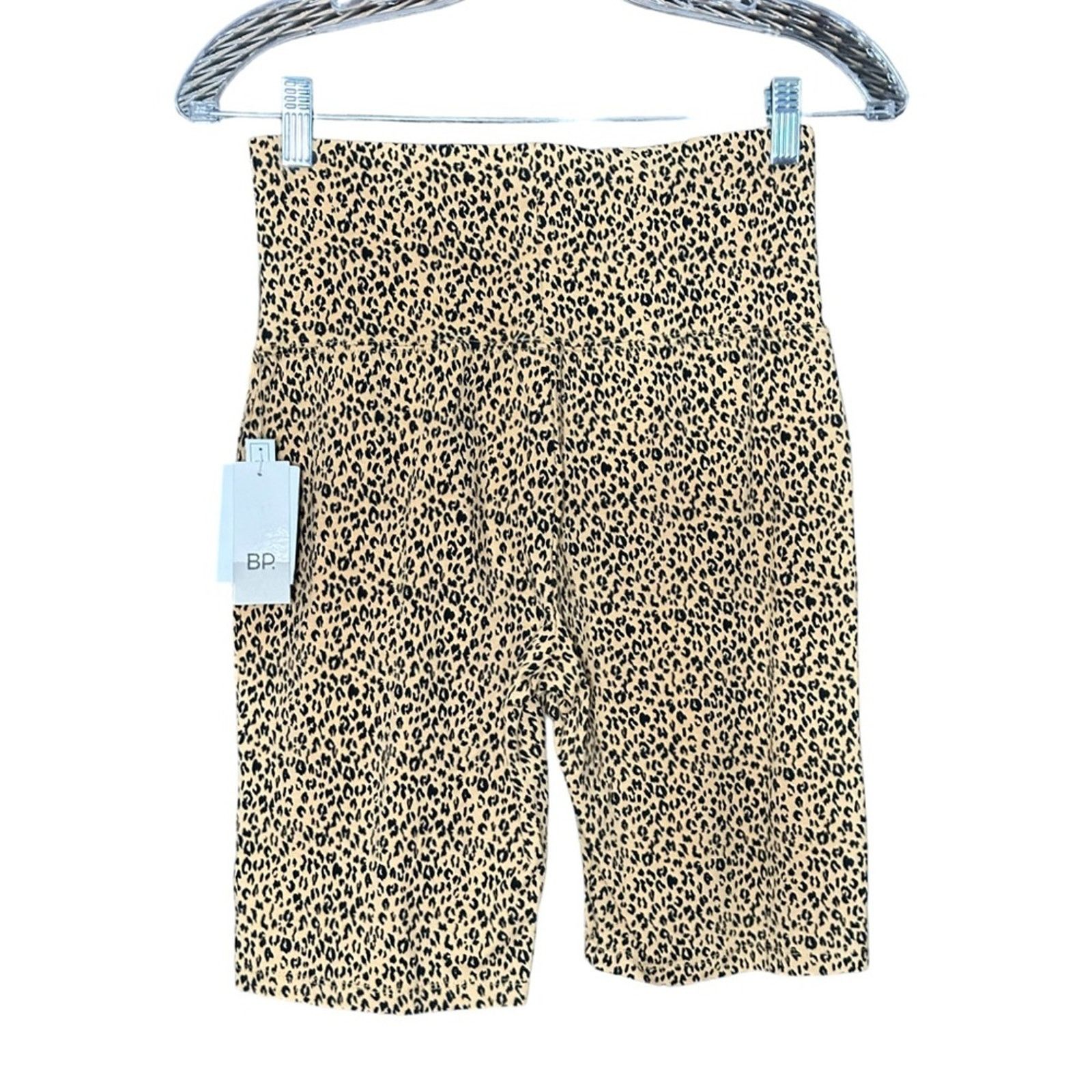BP. NWT BP Cheetah Print Cotton High Waist Athletic Shorts Size 28" / US 6 / IT 42 - 1 Thumbnail