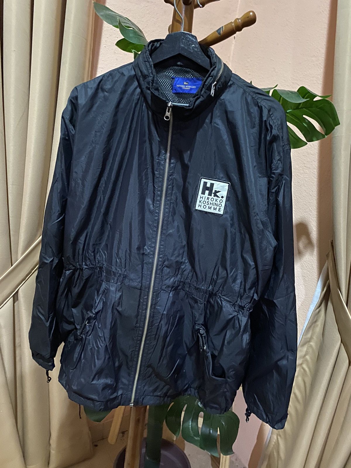 Hiroko Koshino Homme Vintage Hiroko Koshino Homme Black Nylon Jacket – Minimalist Size US M / EU 48-50 / 2 - 5 Thumbnail