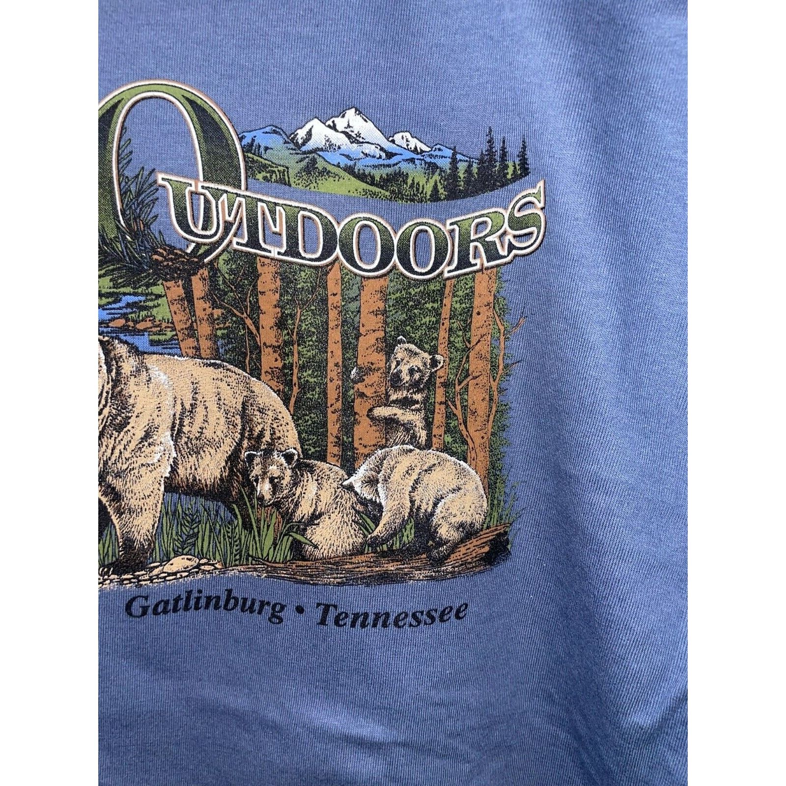 Anvil Vintage Grizzly Bear Shirt The Great Outdoors Tee Nature XL Size US XL / EU 56 / 4 - 3 Thumbnail