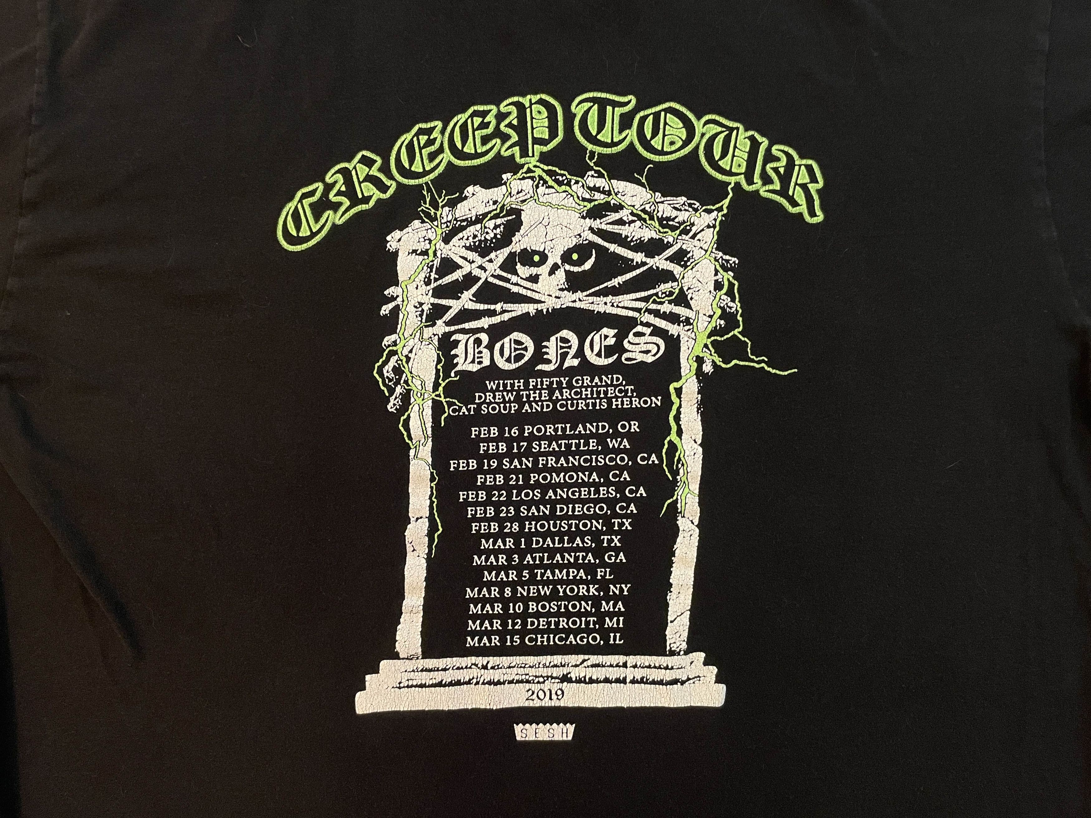 TeamSESH Creep Tour 2019 Tee Size XL / US 12-14 / IT 48-50 - 4 Thumbnail