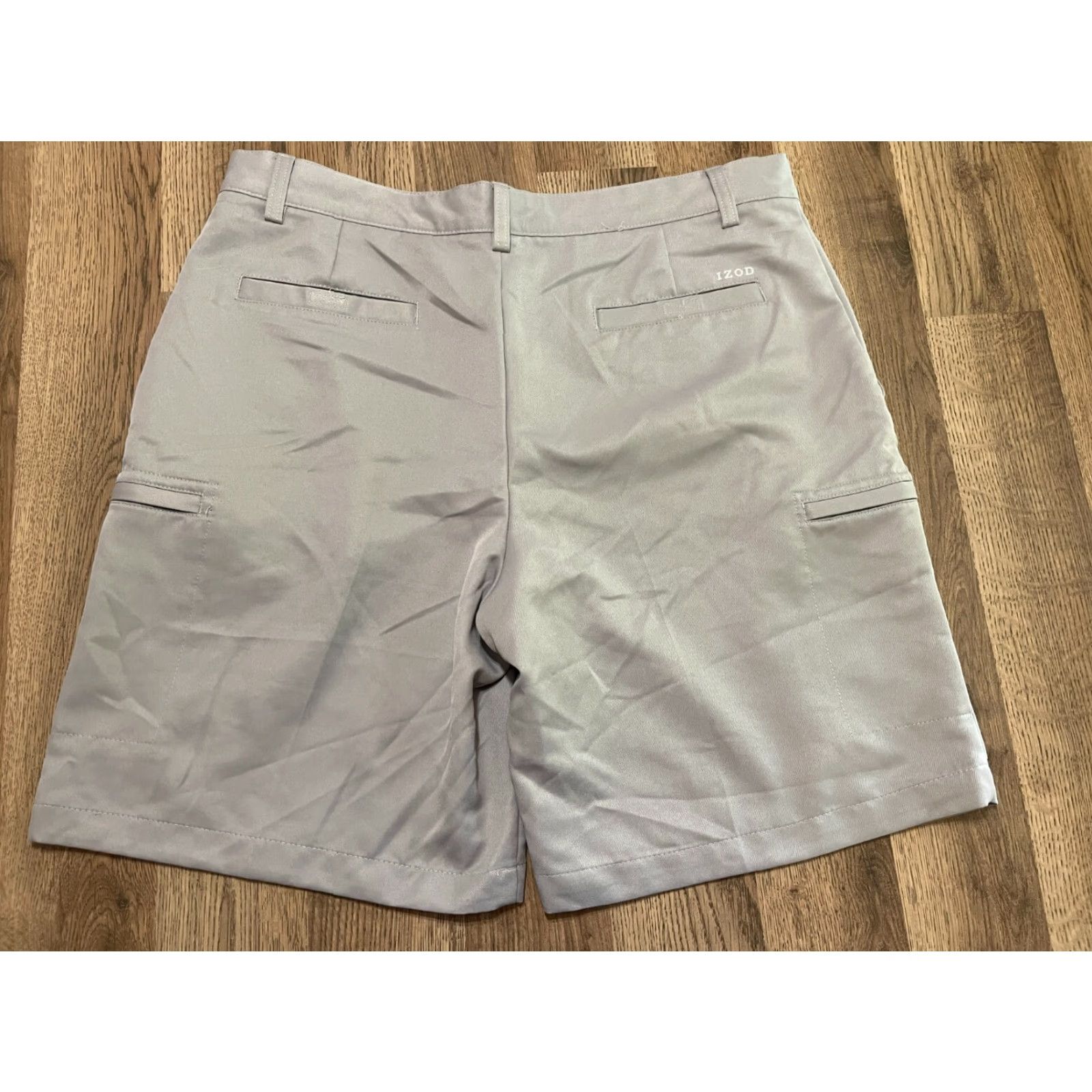 Izod IZOD Golf Shorts Mens Size 36 Gray Zip Cargo Pockets Chino Flat Front Regular K D Size US 36 / EU 52 - 2 Thumbnail
