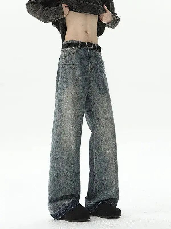 Japanese Brand Retro casual loose straight leg jeans Size US 32 / EU 48 - 3 Thumbnail