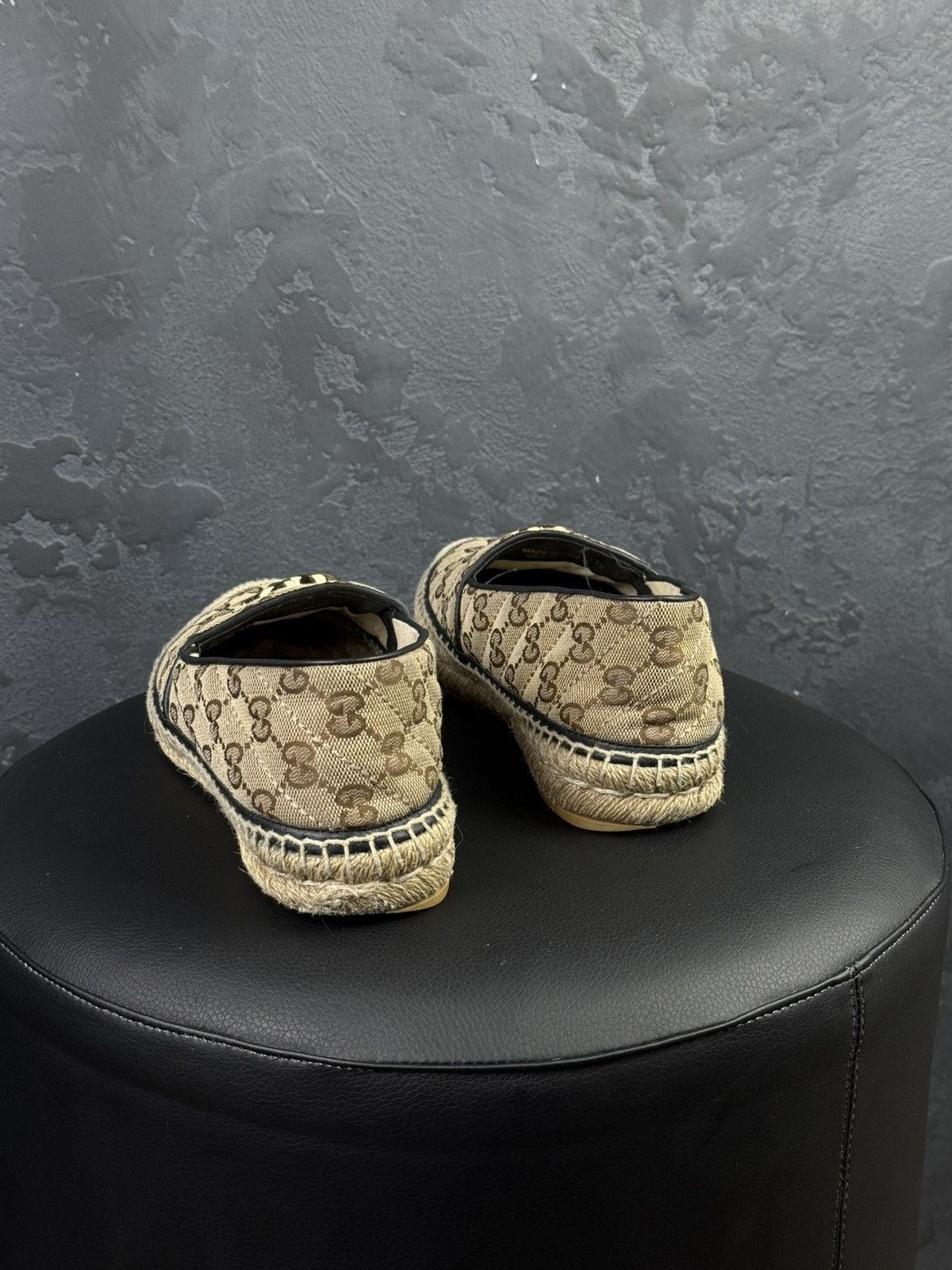 Gucci Gucci GG Supreme Canvas Monogram Espadrille Flats Slip Ons Size US 6 / IT 36 - 5 Thumbnail