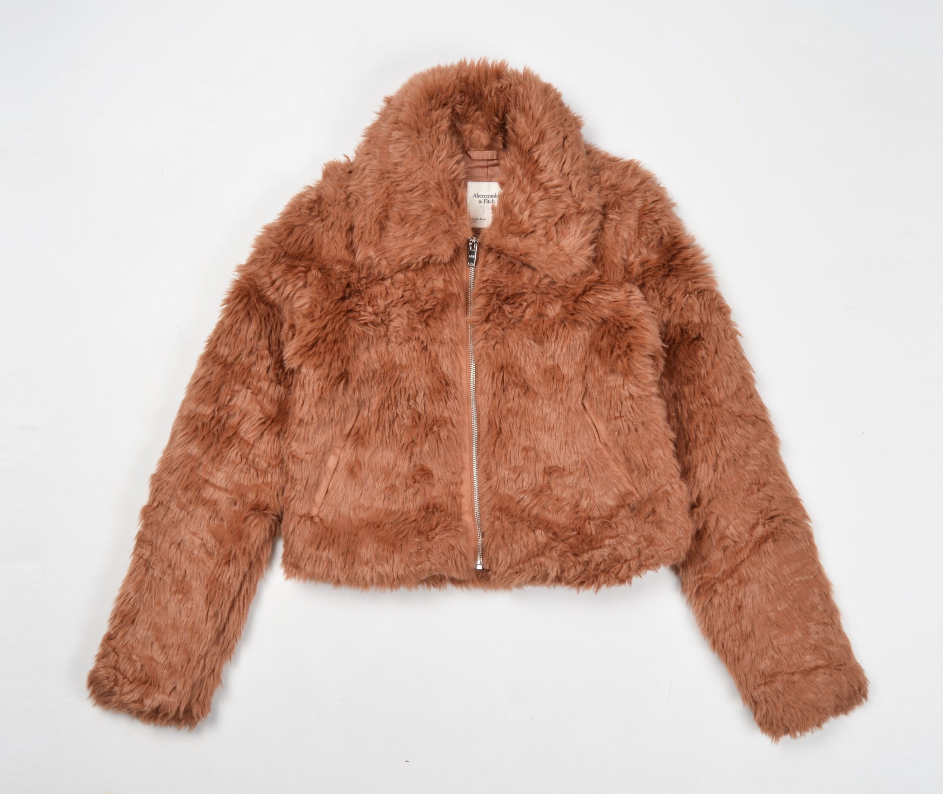 Abercrombie & Fitch × Vintage Abercrombie & Fitch Y2K Faux Fur Glam Coquette Cropped Coat Size XS / US 0-2 / IT 36-38 - 4 Thumbnail