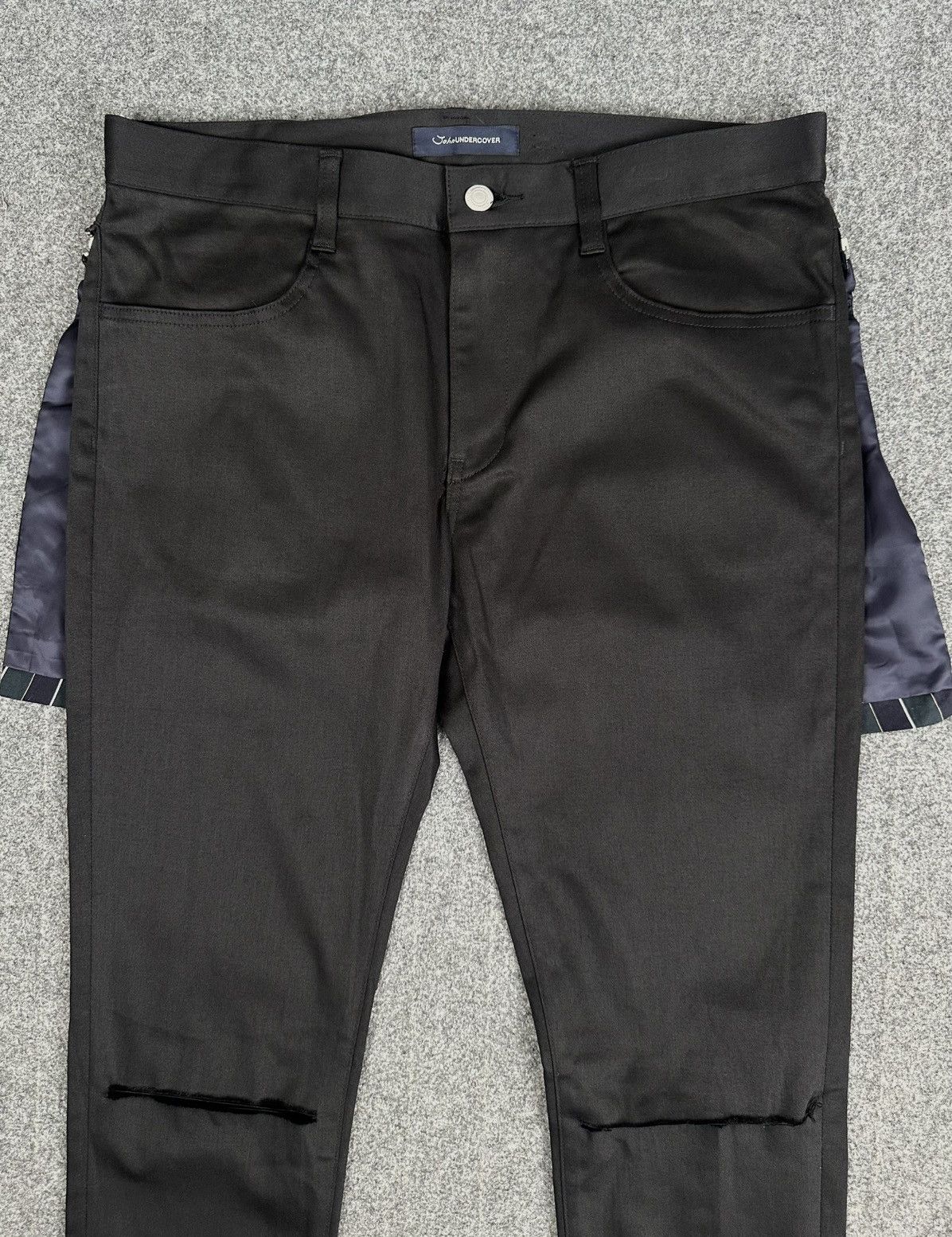 John Undercover × Undercover John Undercover - Undercover Slim Pants with Apron Stretch Size US 33 - 4 Thumbnail