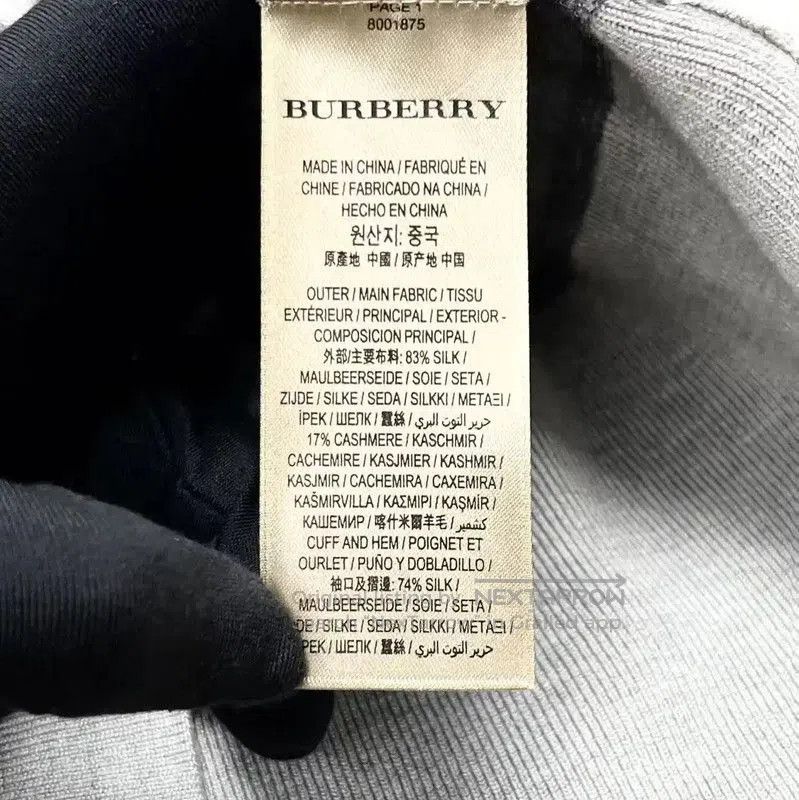 Burberry Burberry Grey Silk Blend Hoodie for Women. Size M / US 6-8 / IT 42-44 - 4 Thumbnail