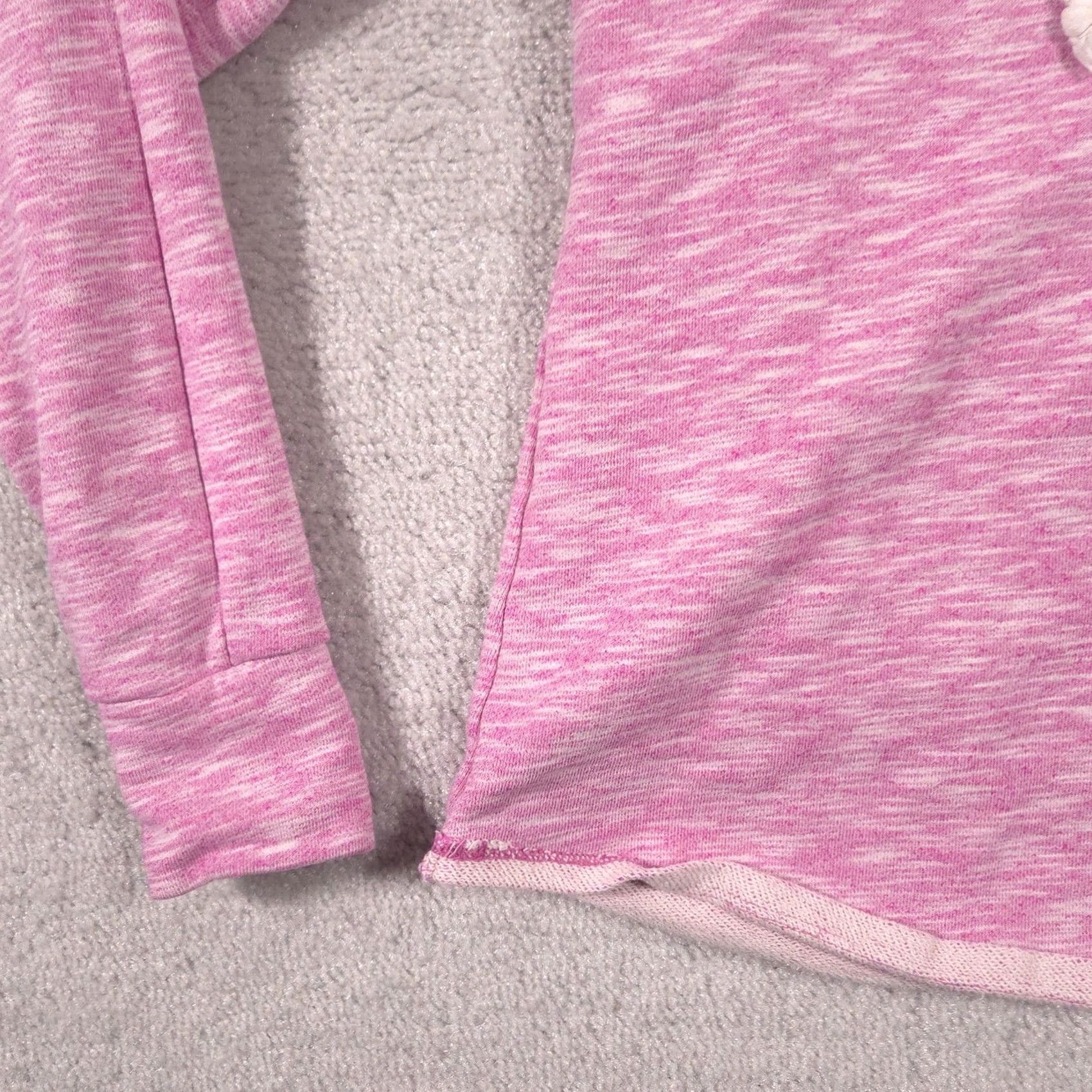 Gap Gap Sweatshirt Womens XS Pink Cowl Neck Fleece Pullover Raglan Stretch Top Size XS / US 0-2 / IT 36-38 - 4 Thumbnail