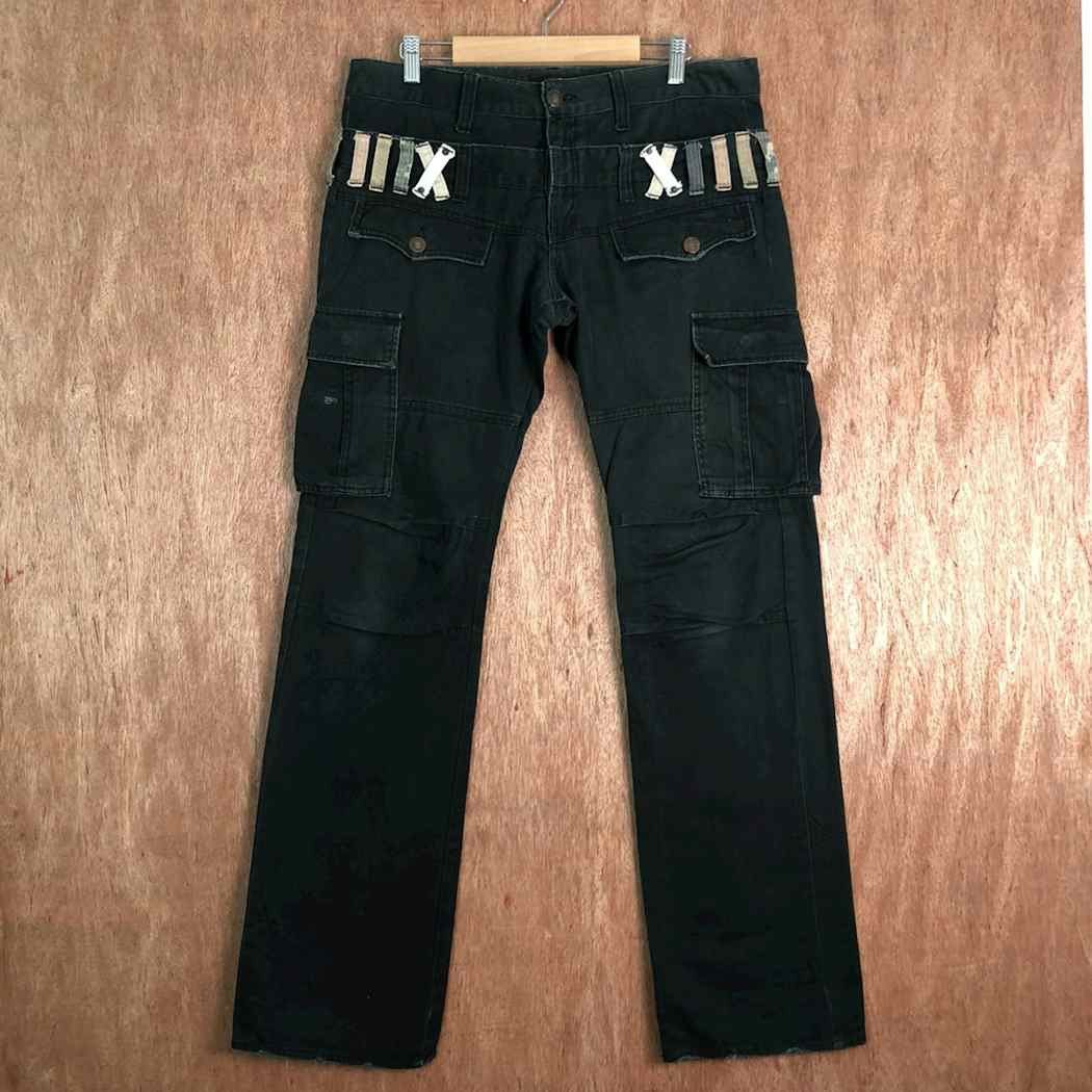 Japanese Brand Dominate Handcrafted Double Waist Cargo Pants #c286DLAL Size US 34 / EU 50 - 1 Thumbnail