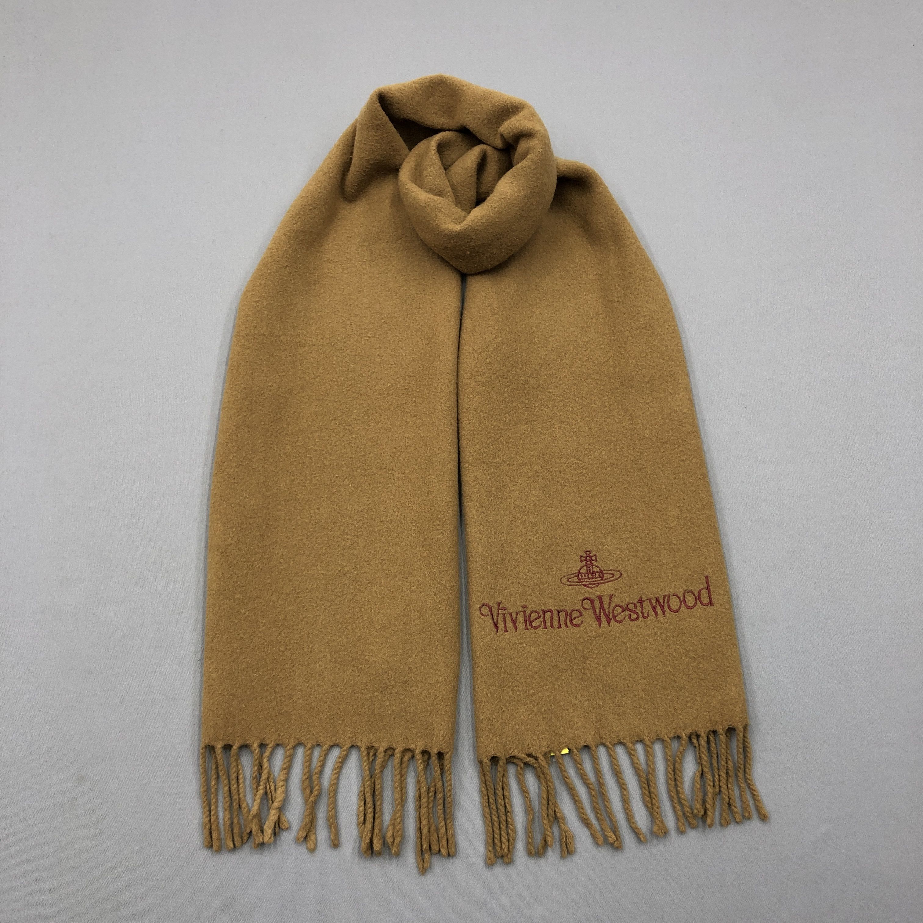 Japanese Brand Vintage Vivienne Westwood Scarf Orbs Muffler Wool Scarves Size ONE SIZE - 1 Thumbnail