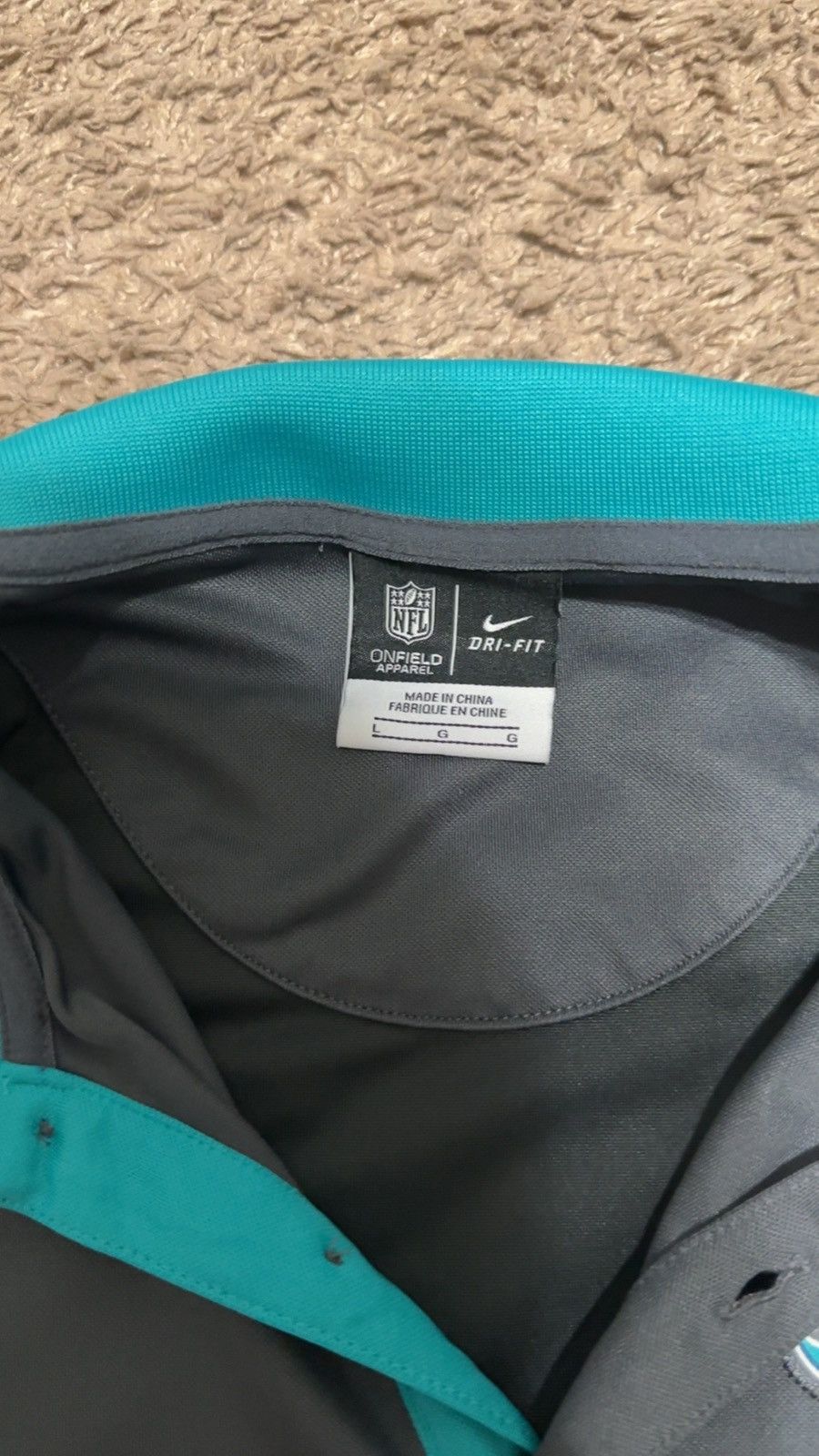 Nike Nike NFL Miami Dolphins polo shirt used Size large Size US L / EU 52-54 / 3 - 2 Thumbnail