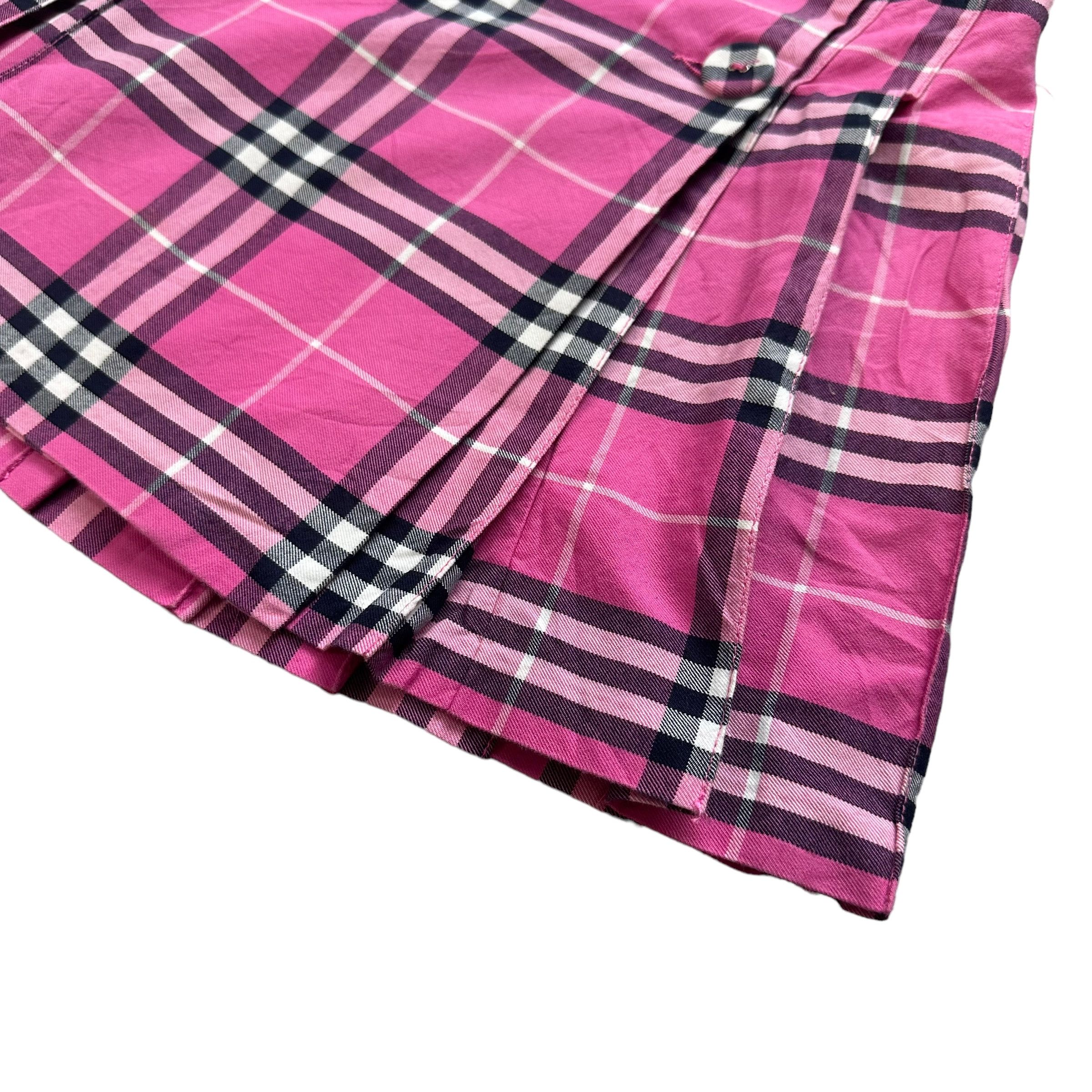 Burberry C.W.F Pink Nova Check Mini Skirt #A5-0111