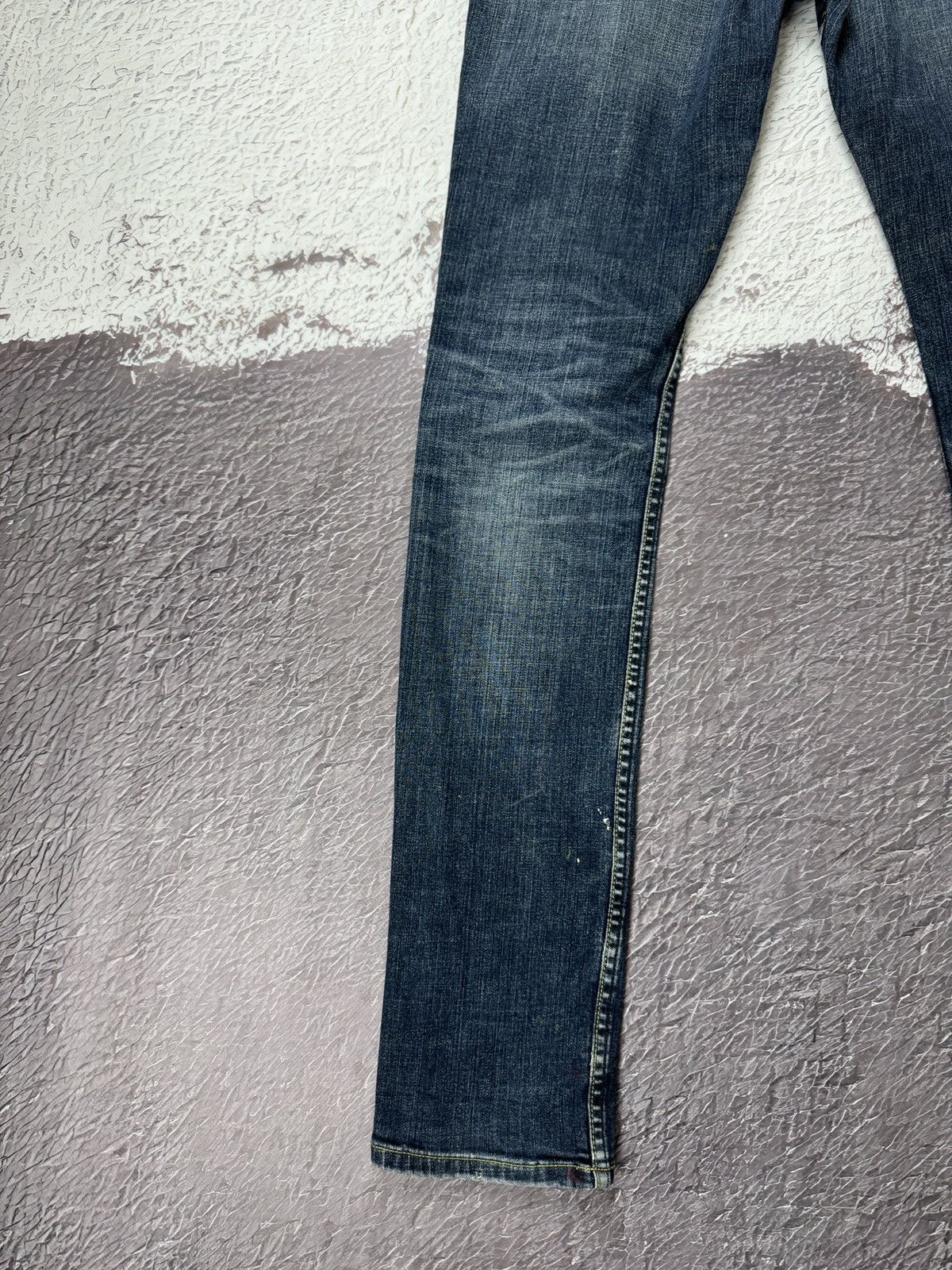 Japanese Brand × Muji Muji Japan blue distressed denim hand painted casual jeans Size US 30 / EU 46 - 12 Thumbnail