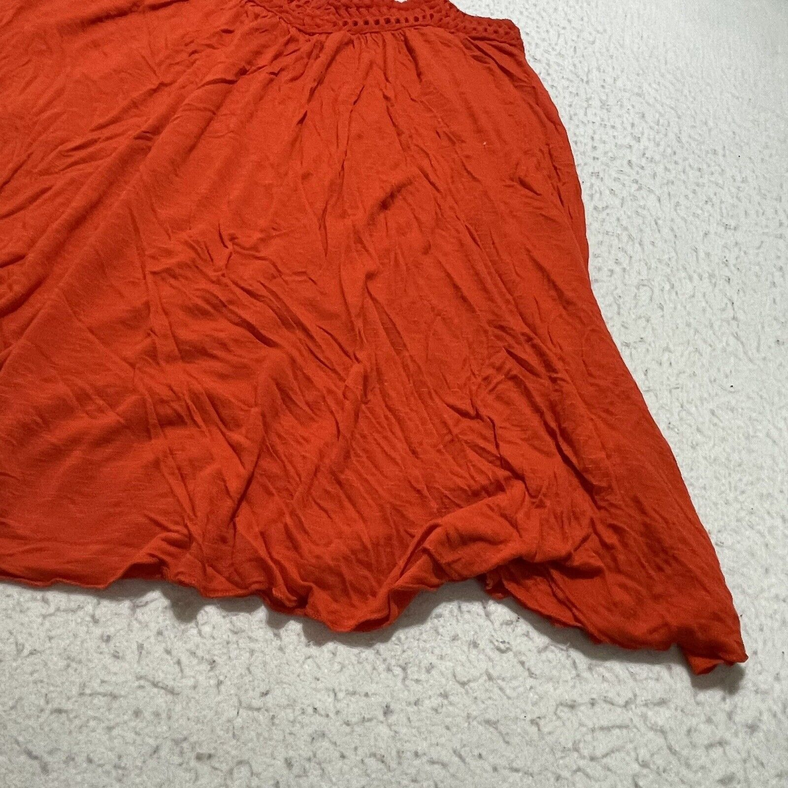 Zara Zara Red Orange Flowy Tank Top Braided Strap Size M / US 6-8 / IT 42-44 - 3 Thumbnail