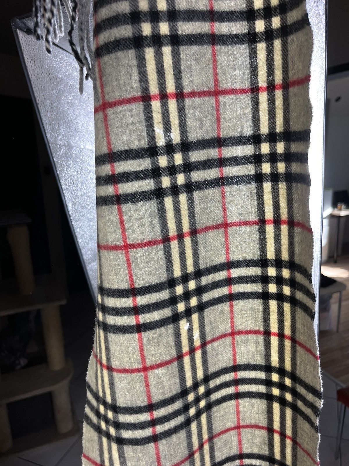 Burberry × Vintage Vintage Burberry London lambs wool checked scarf muffler Size ONE SIZE - 14 Thumbnail