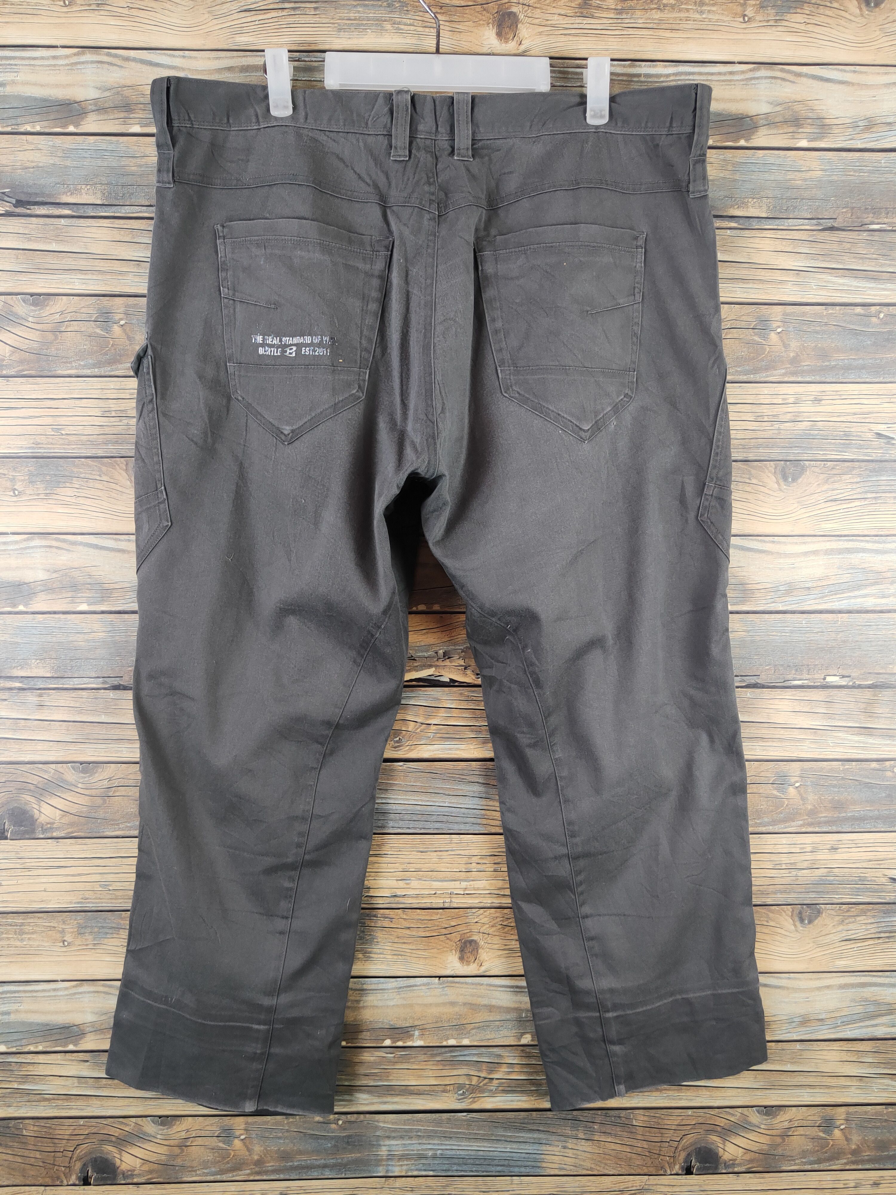 Japanese Brand Burtle Dark Gray Multipocket Tactical Cargo Pants #W2225 Size US 40 / EU 56 - 8 Thumbnail