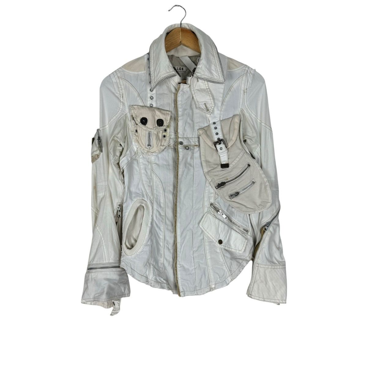 Le Grande Bleu (L.G.B.) 🌟00s L.G.B PARACHUTE DETACHABLE HOLSTER JACKET Size US XS / EU 42 / 0 - 2 Thumbnail