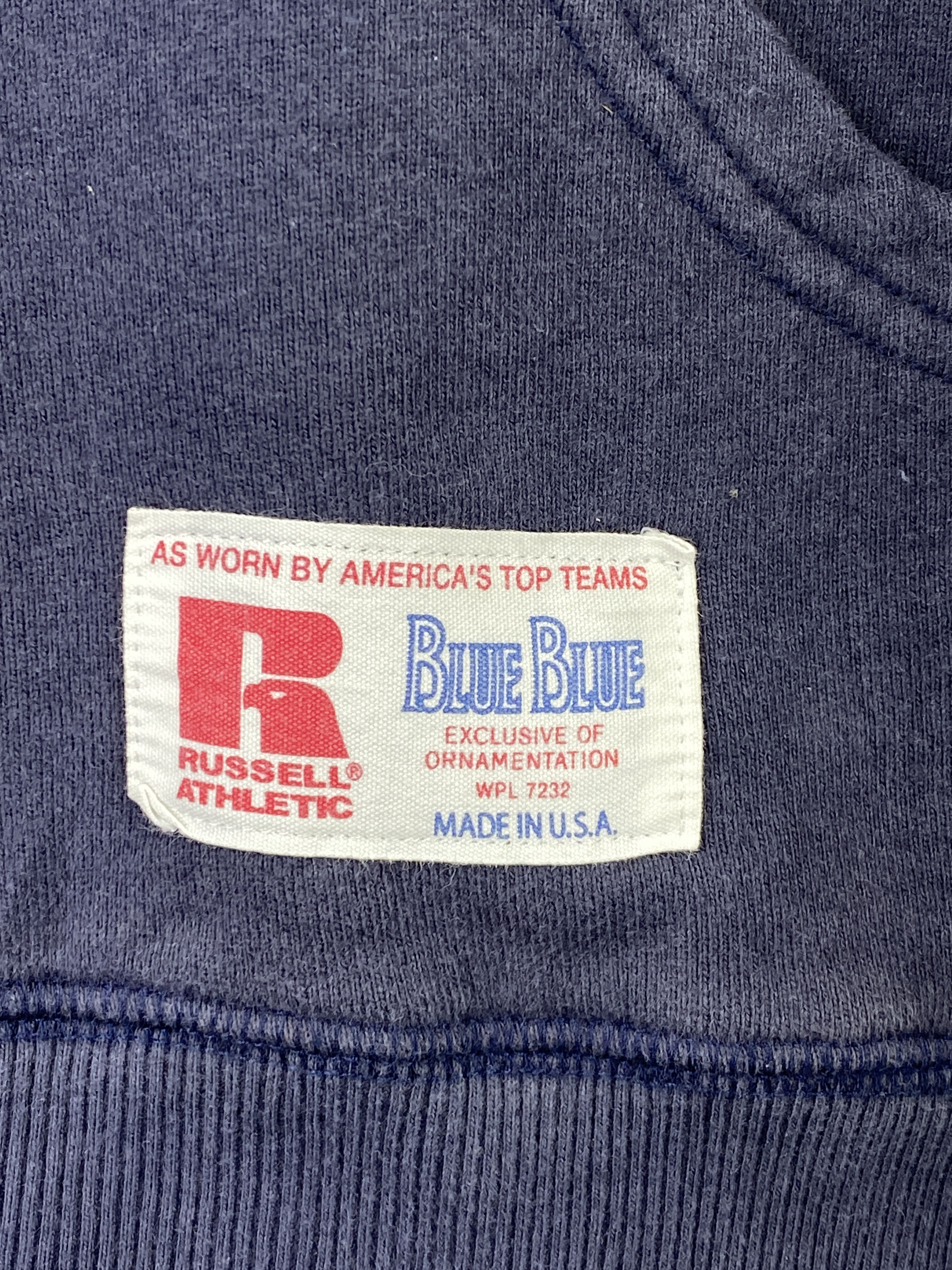 Vintage Vintage 90s Russell Athletic x Blue Blue Hoodie SH0426 Size US L / EU 52-54 / 3 - 4 Thumbnail