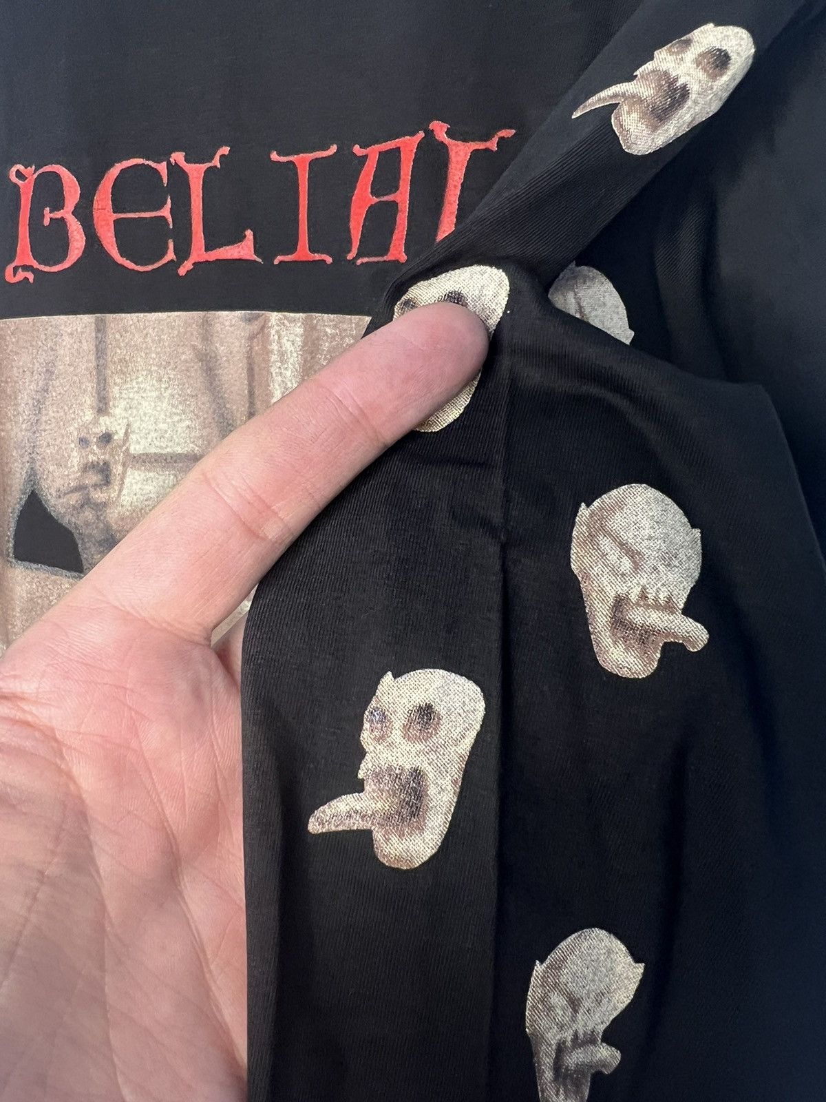 Band Tees × Vintage Vtg 1990s Belial Never Again Rare Black Metal Longsleeve Size US XL / EU 56 / 4 - 7 Thumbnail