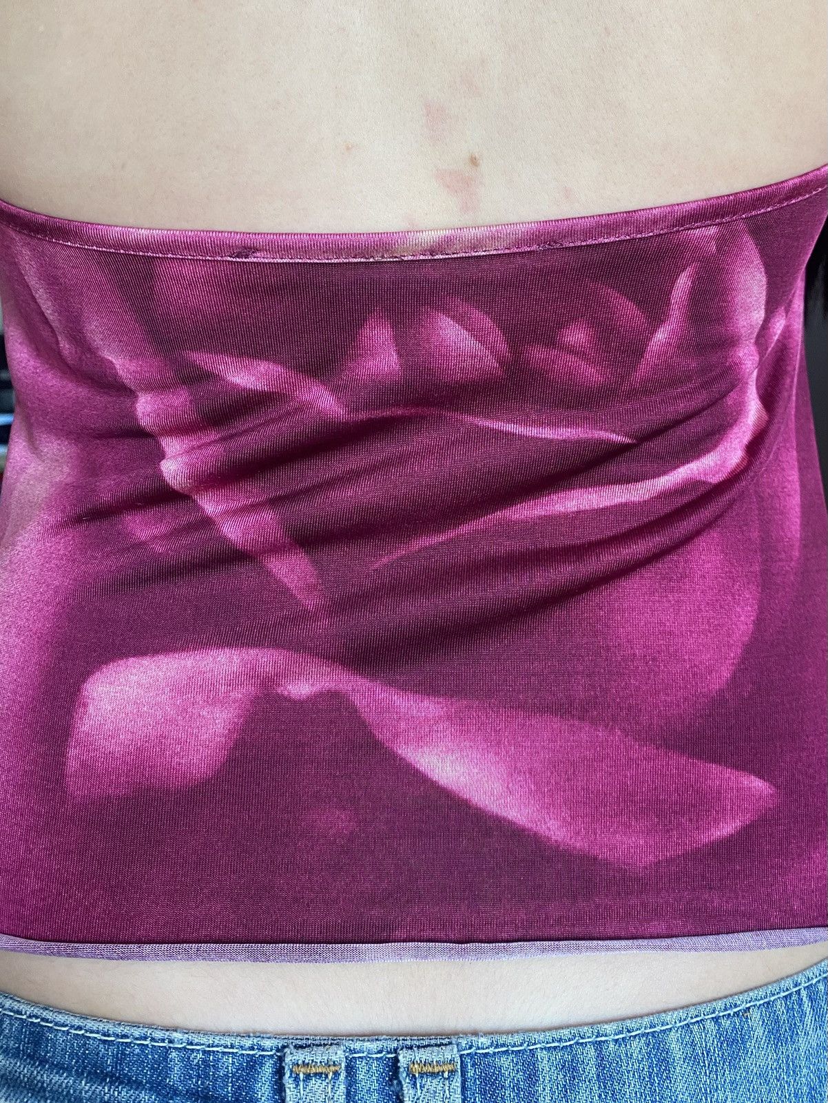 Roberto Cavalli Roberto Cavalli Backless Top With Rose Print Size S / US 4 / IT 40 - 6 Thumbnail