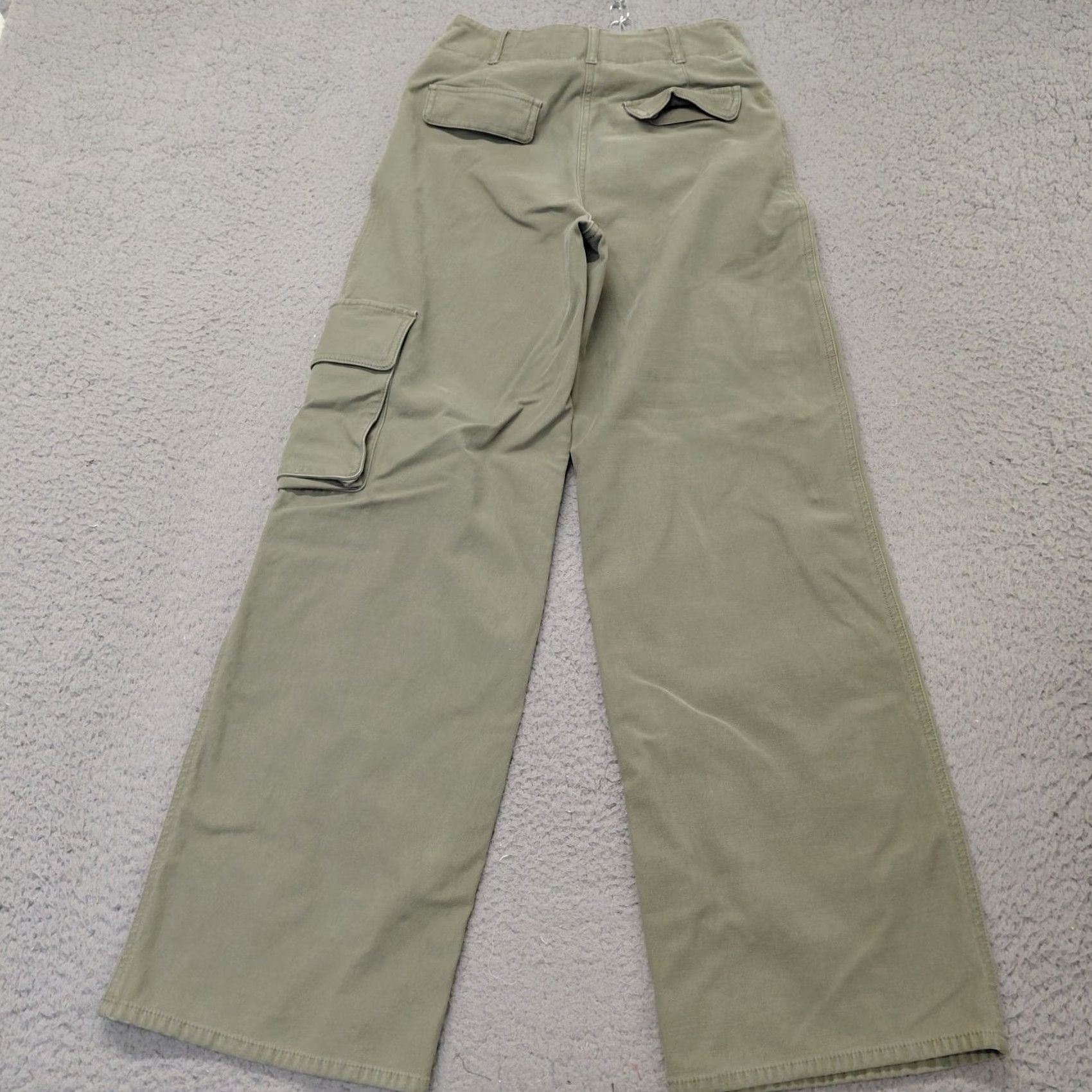 Aritzia Wilfred Free Aritzia Pants Women's Size 4 Green Cargo Pocket Stretch Casual Classic Tapered Boyfriend? Size 27" / US 4 / IT 40 - 2 Thumbnail