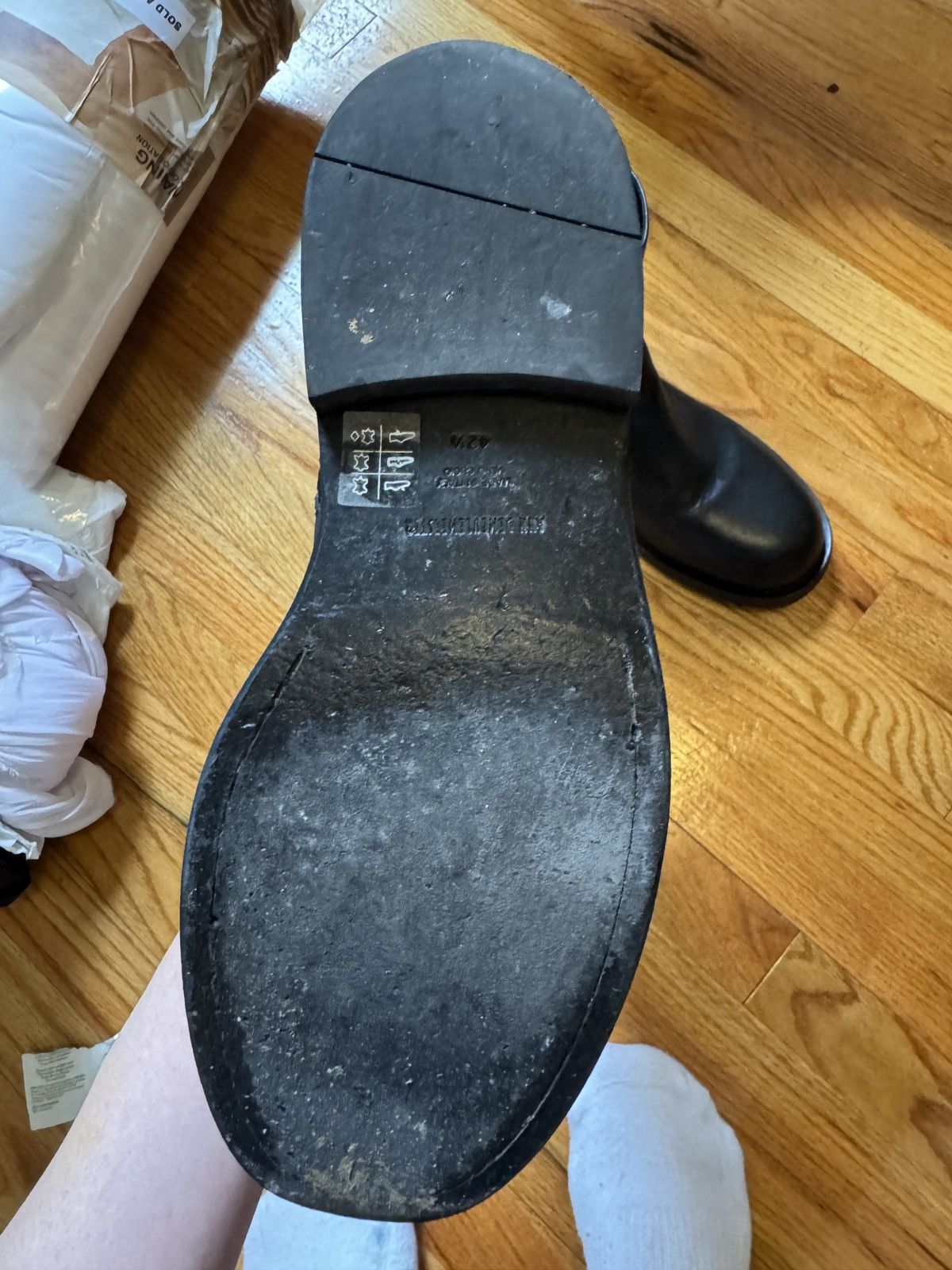 Ann Demeulemeester Ted leather 2 in 1 high/low boot black Size US 9.5 / EU 42-43 - 8 Thumbnail