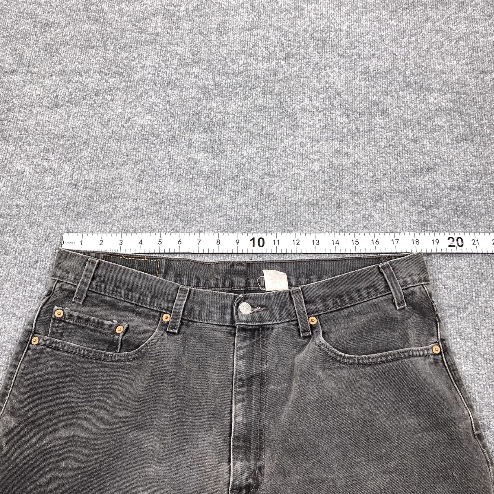 Levi's VINTAGE Levis 550 Jeans Mens 36x30 Black Relaxed Fit Dark Wash Size US 36 / EU 52 - 6 Thumbnail